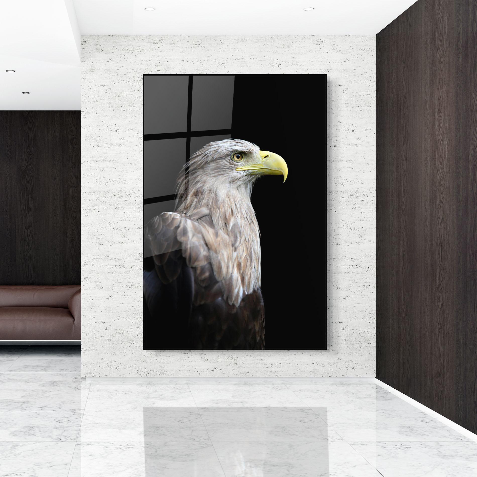 Tablou Sticla Close Up Eagle mockup 9