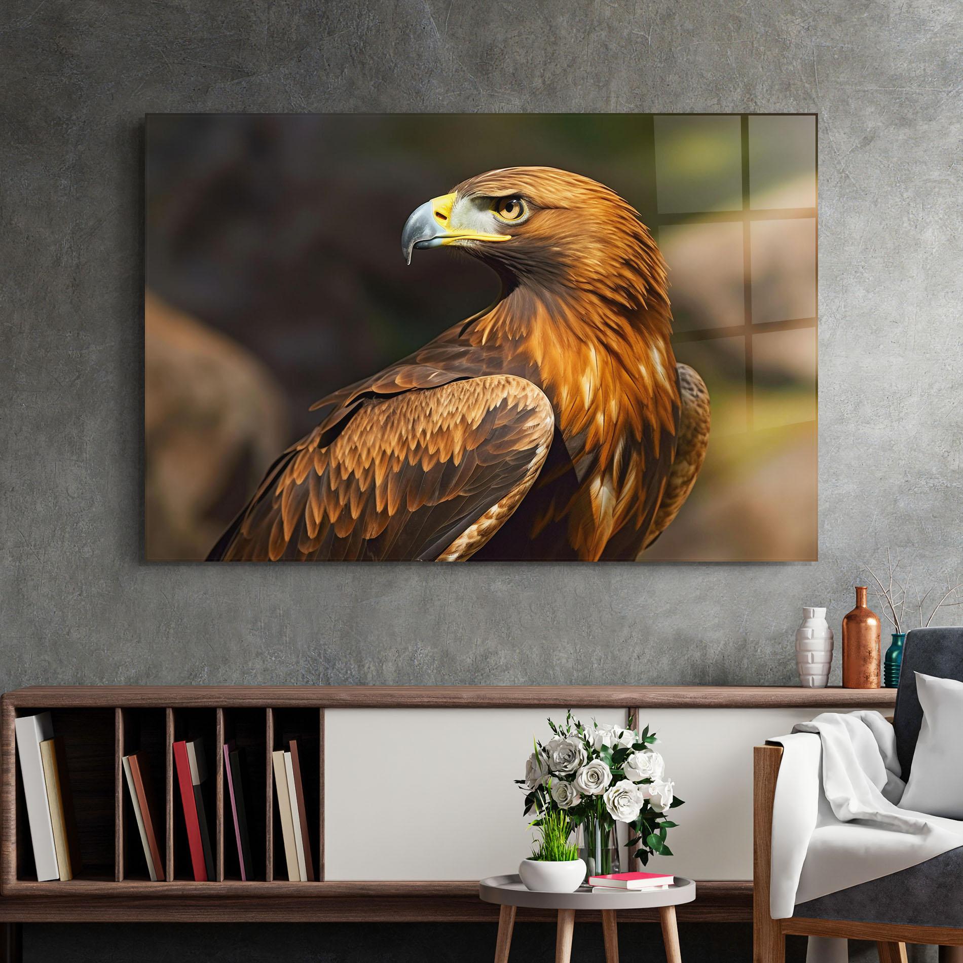 Tablou Sticla Brown Eagle mockup 2