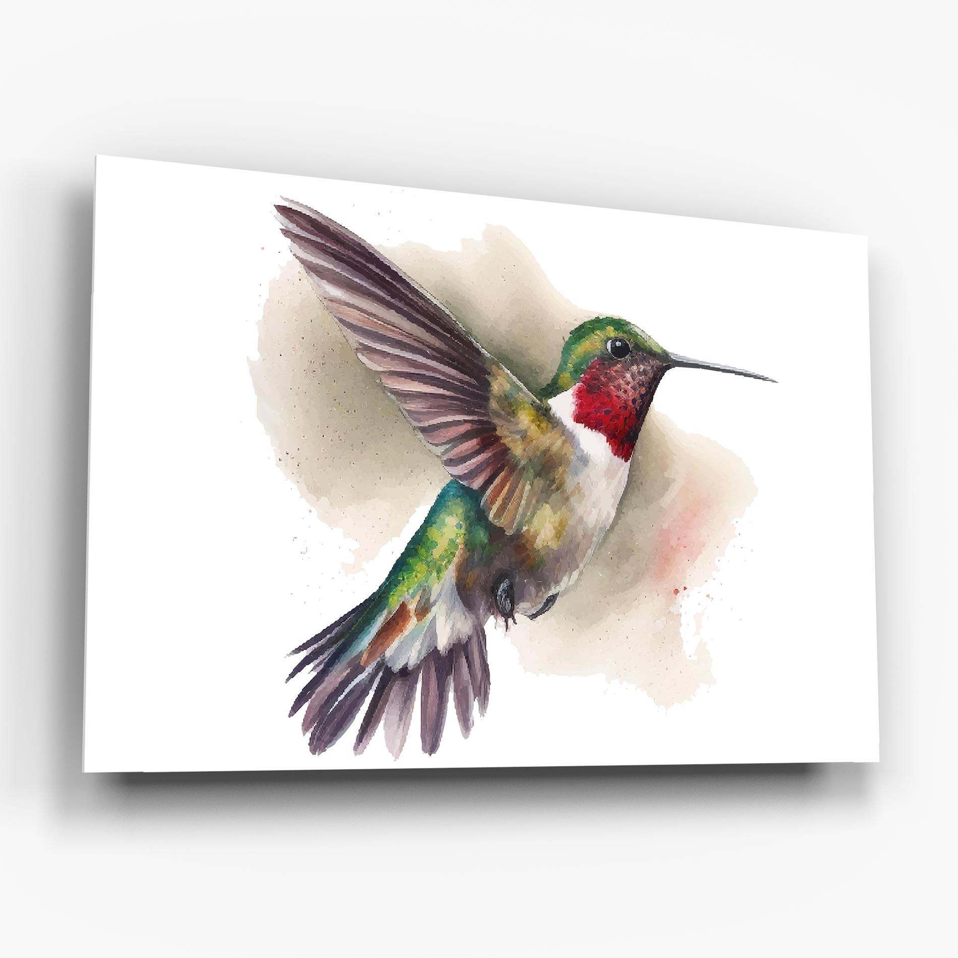 Tablou Sticla Beautiful Bird mockup 6