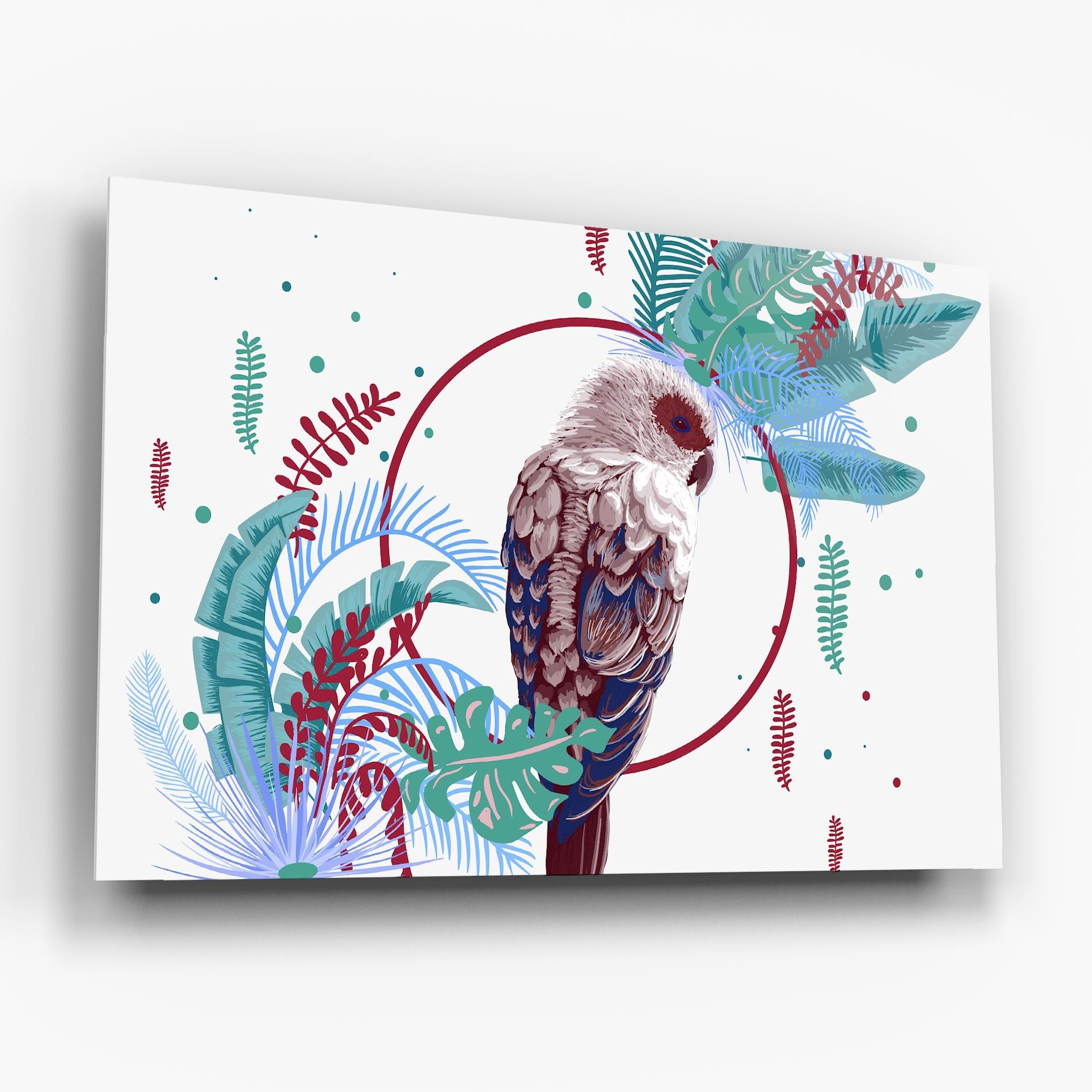 Tablou Sticla Bright Bird mockup 6