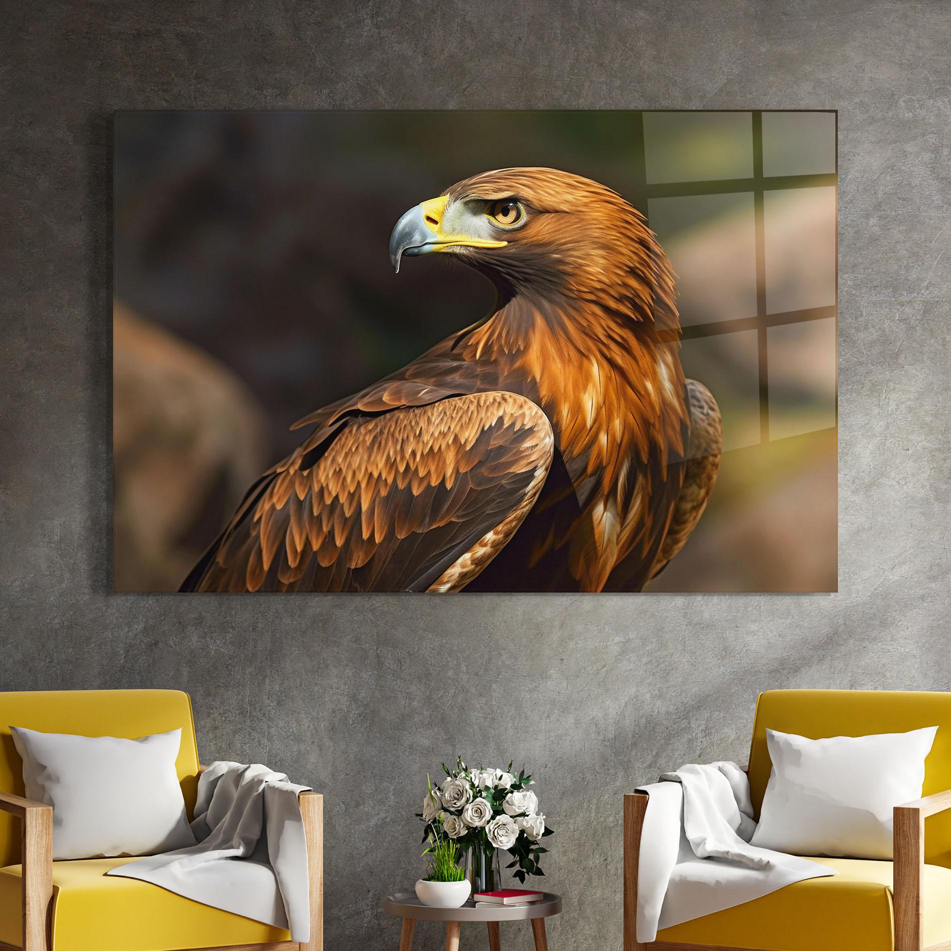 Tablou Sticla Brown Eagle mockup 4