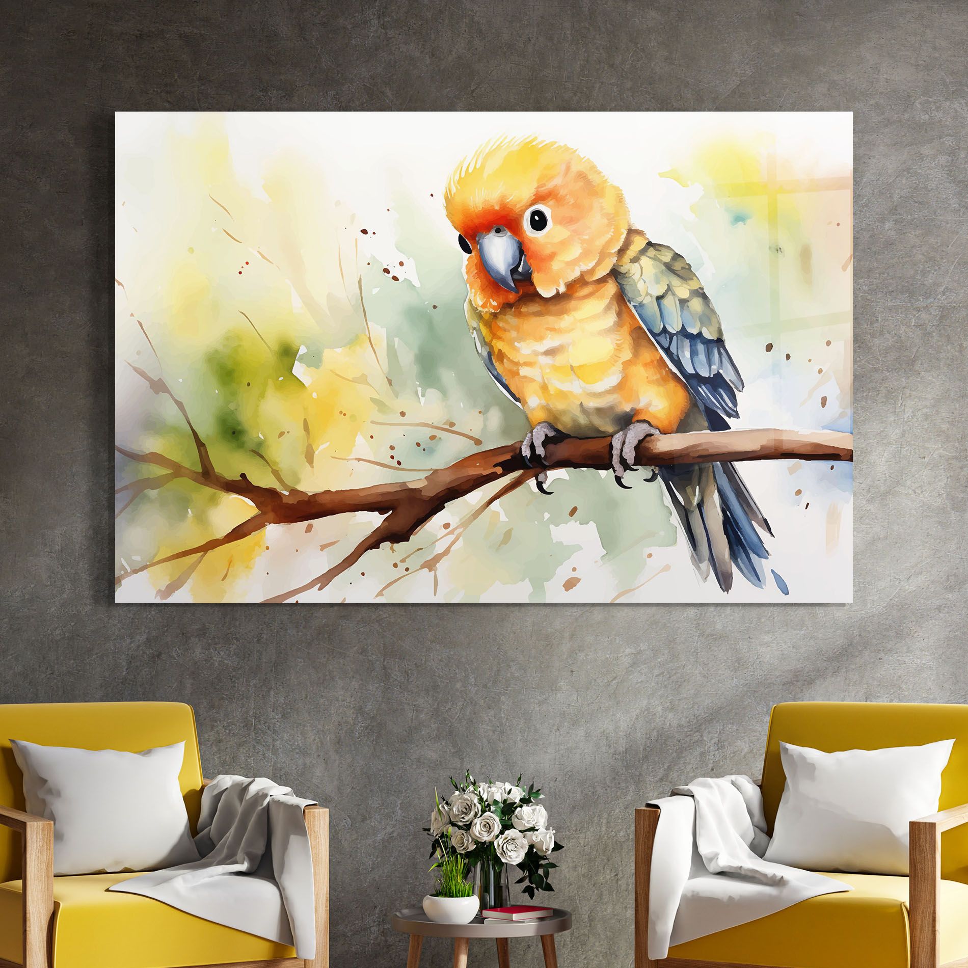 Cute Baby Parrot mockup 4
