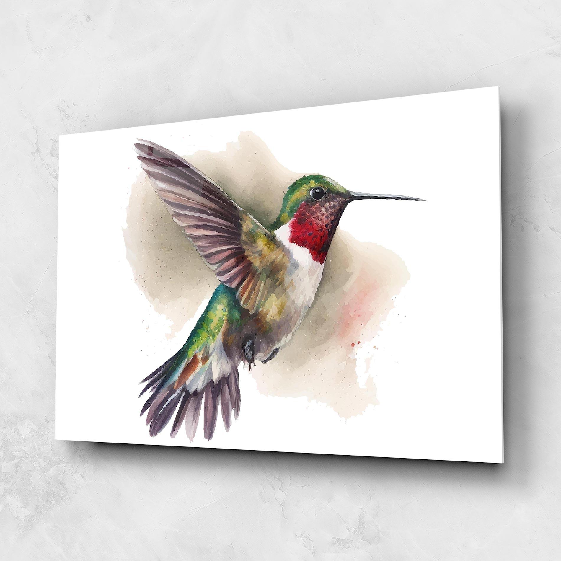 Tablou Sticla Beautiful Bird mockup 1