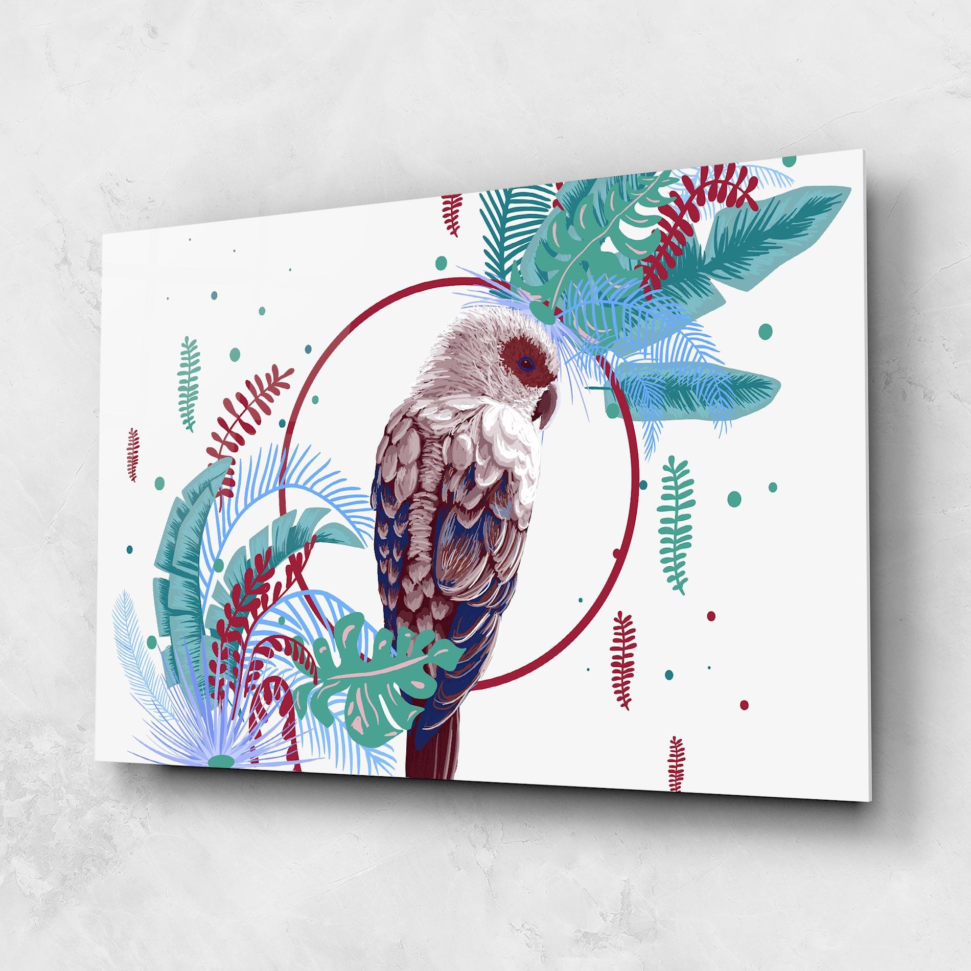 Tablou Sticla Bright Bird mockup 1
