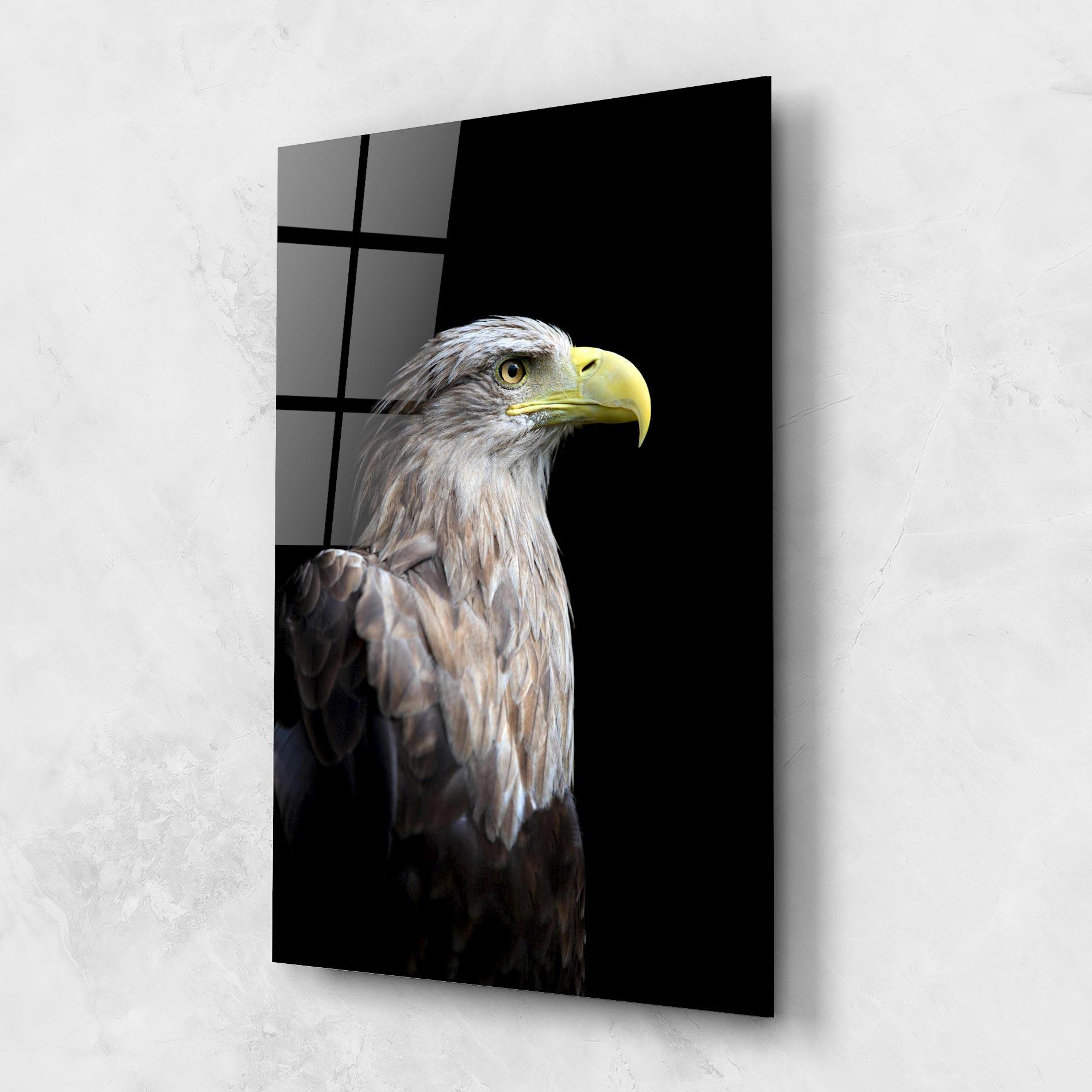 Tablou Sticla Close Up Eagle mockup 1