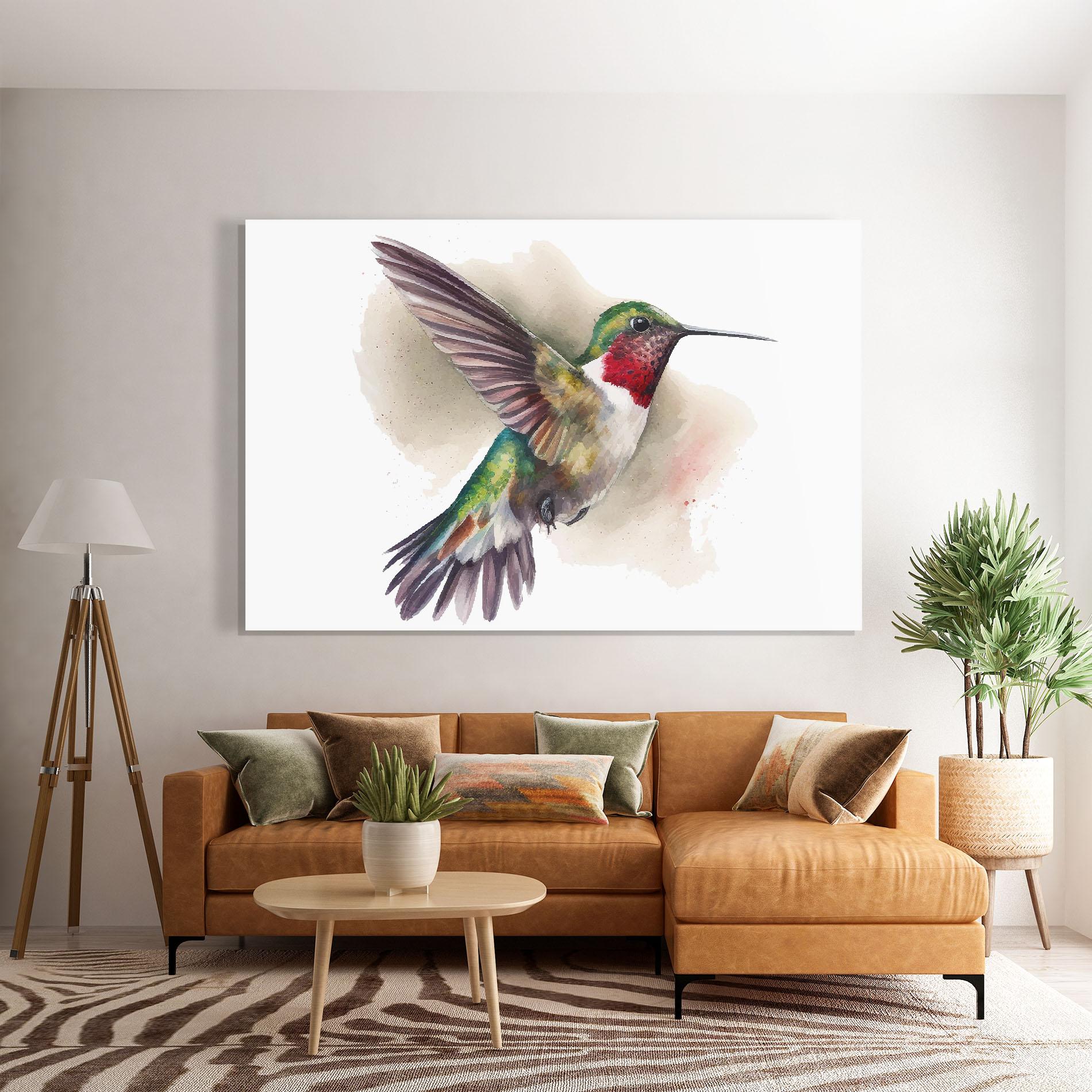Tablou Sticla Beautiful Bird mockup 7