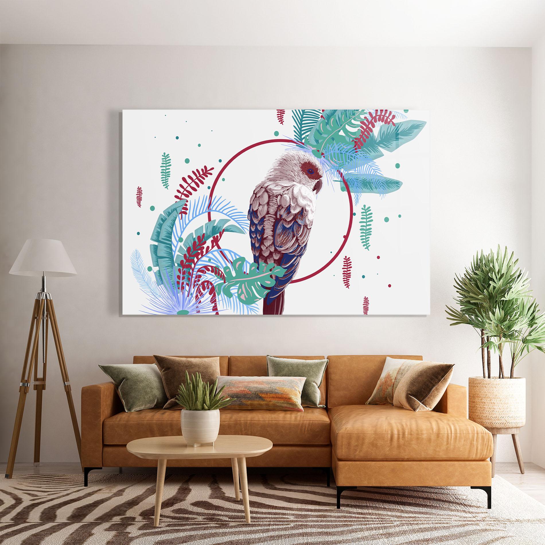 Tablou Sticla Bright Bird mockup 7