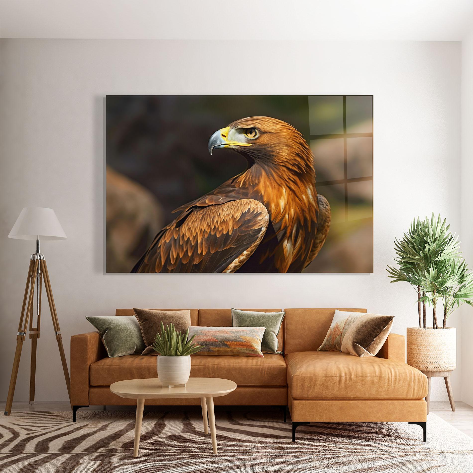 Tablou Sticla Brown Eagle mockup 7