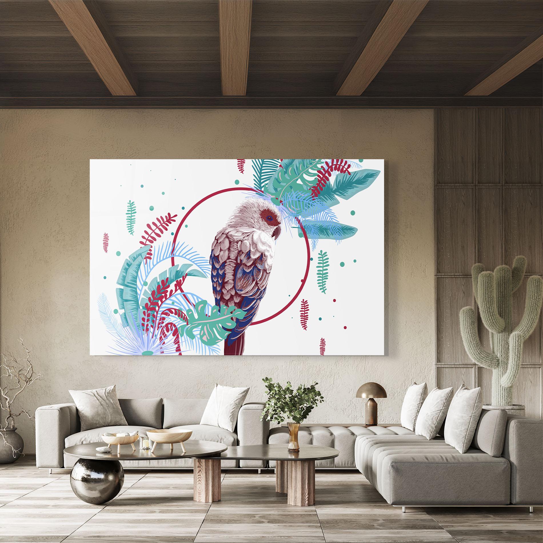 Tablou Sticla Bright Bird mockup 8