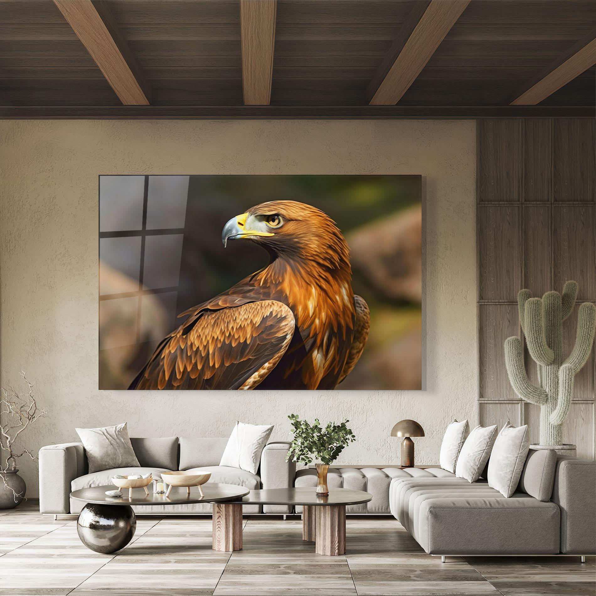 Tablou Sticla Brown Eagle mockup 8