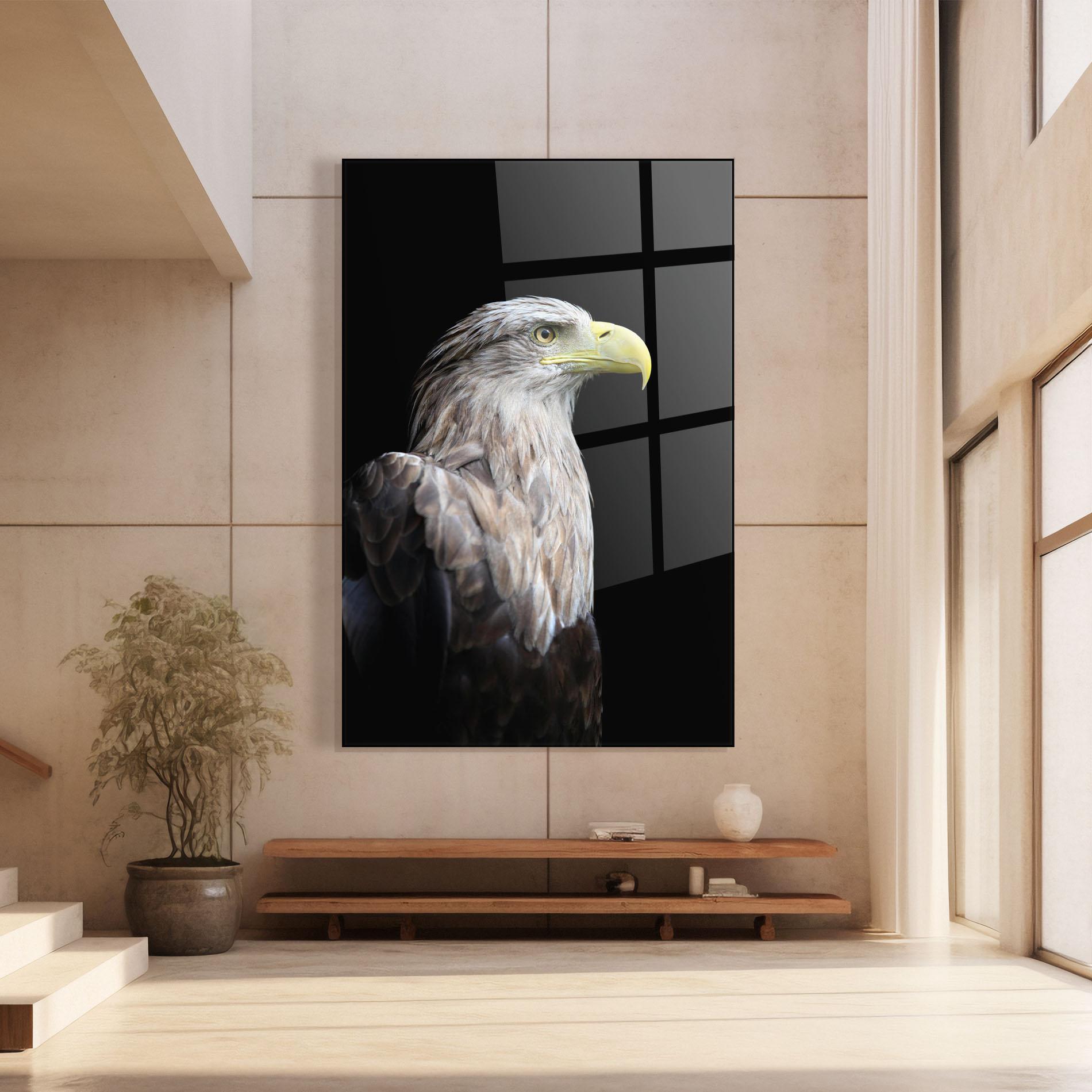Tablou Sticla Close Up Eagle mockup 8