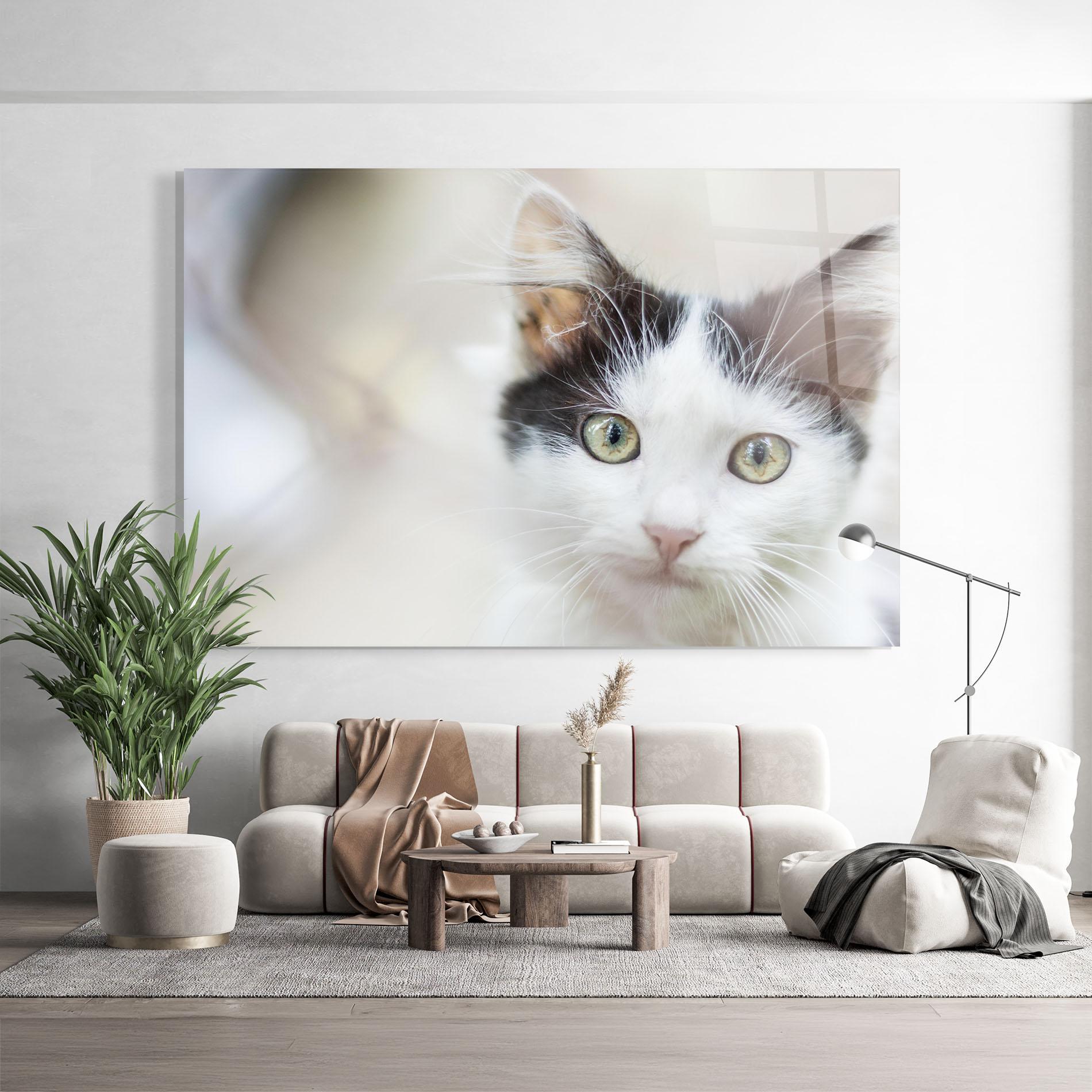 Tablou Sticla Cutie Cat mockup 9