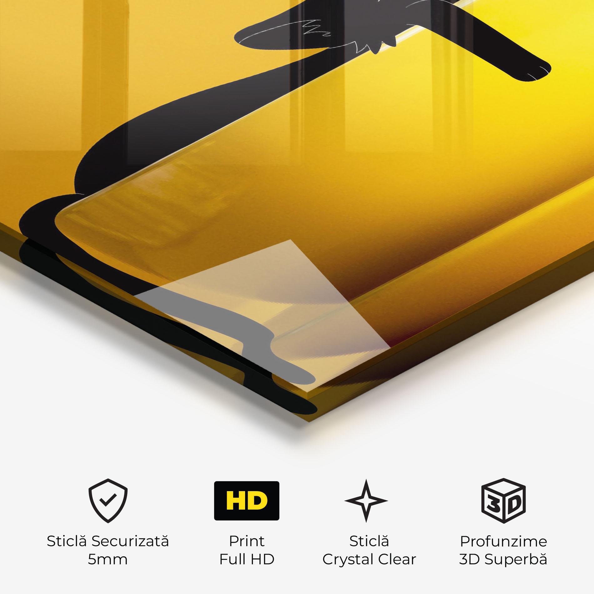 Tablou Sticla Cat In A Cup mockup 3