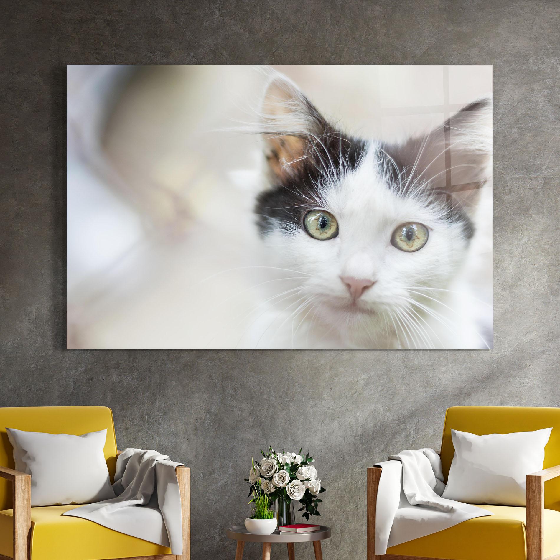 Tablou Sticla Cutie Cat mockup 4