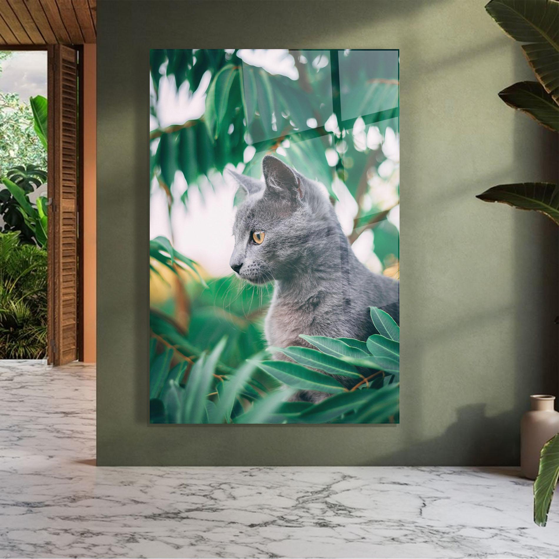 Tablou Sticla Cat Tree mockup 7