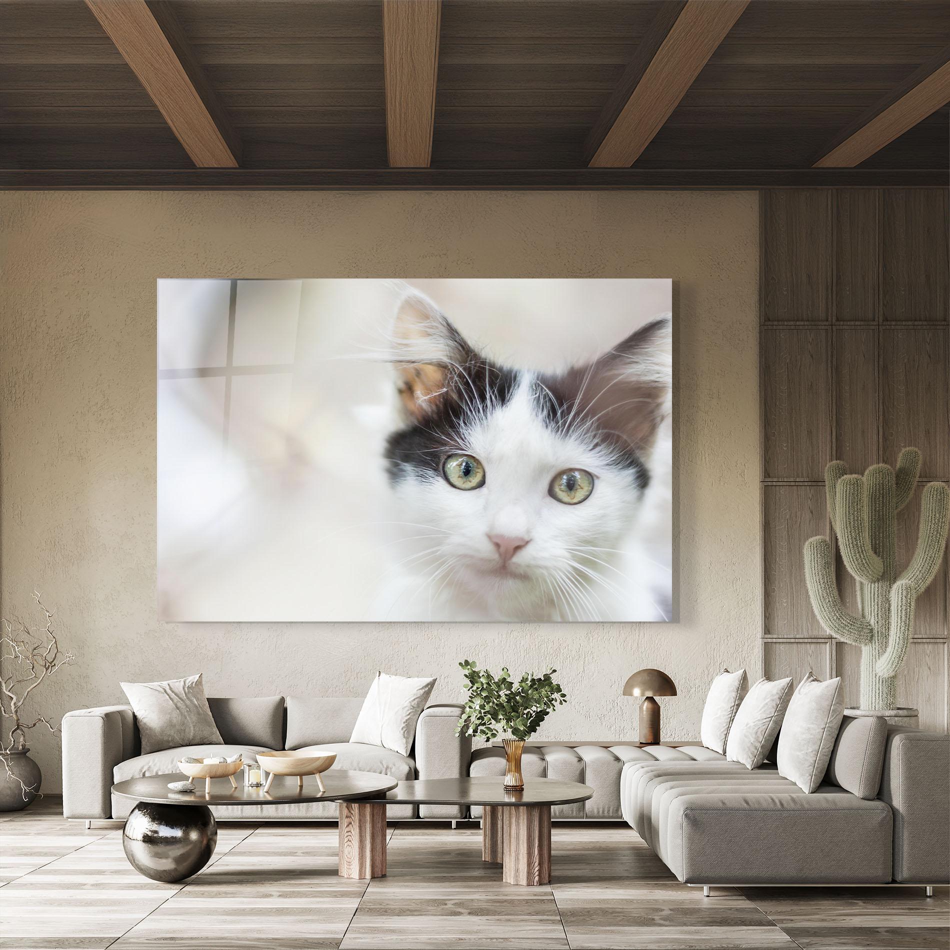 Tablou Sticla Cutie Cat mockup 8