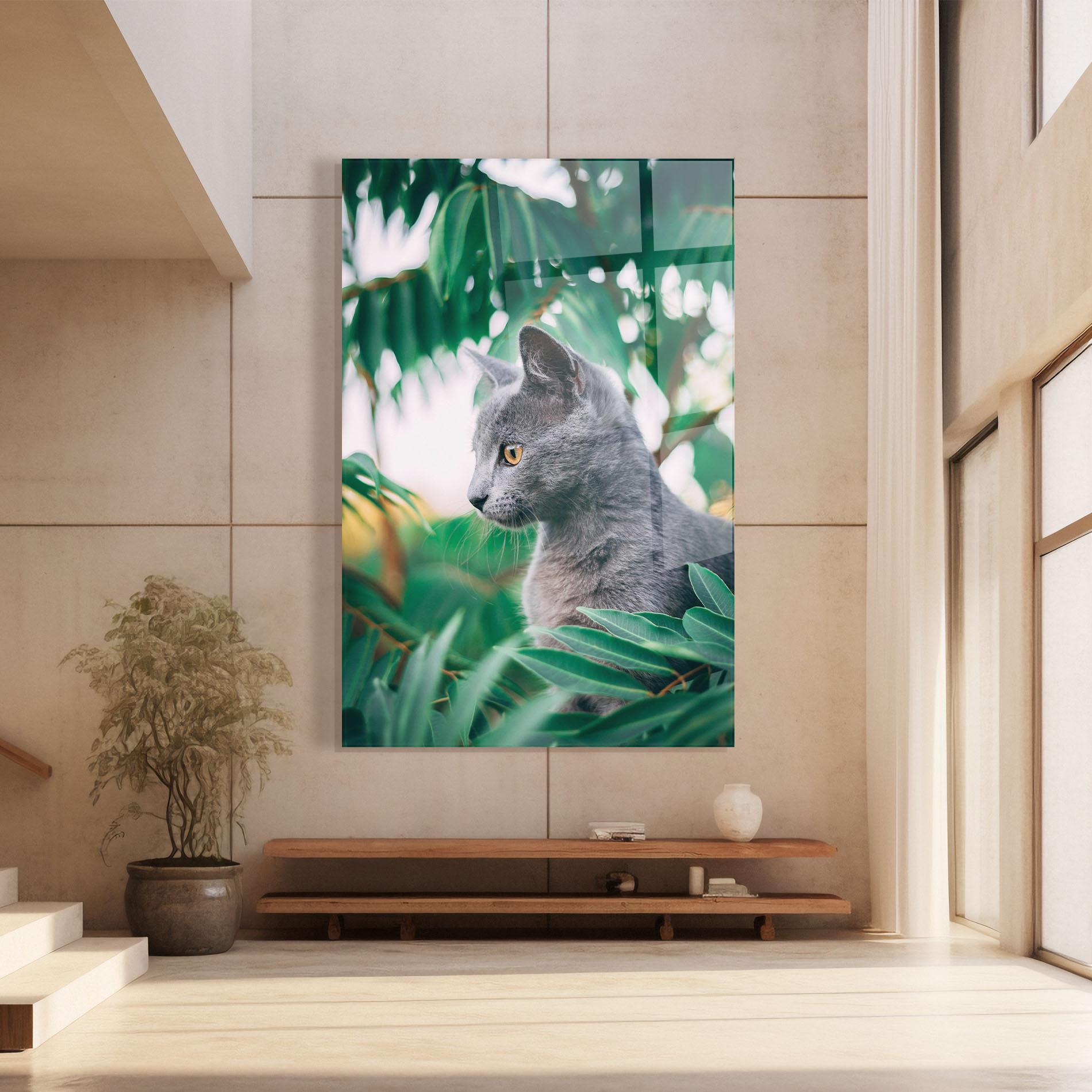 Tablou Sticla Cat Tree mockup 8