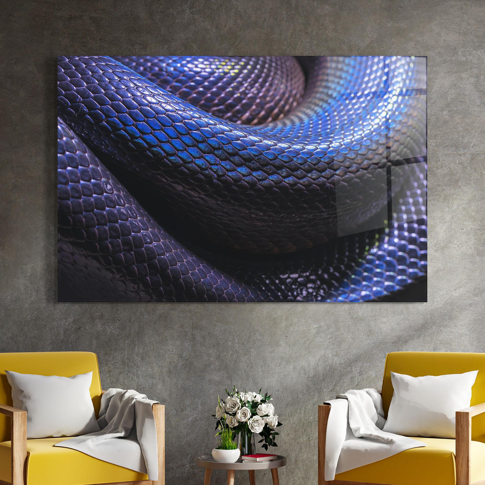 Tablou Sticla Snake Skin mockup 4