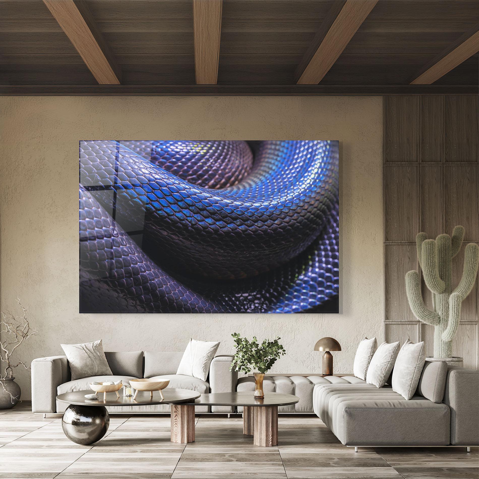 Tablou Sticla Snake Skin mockup 8