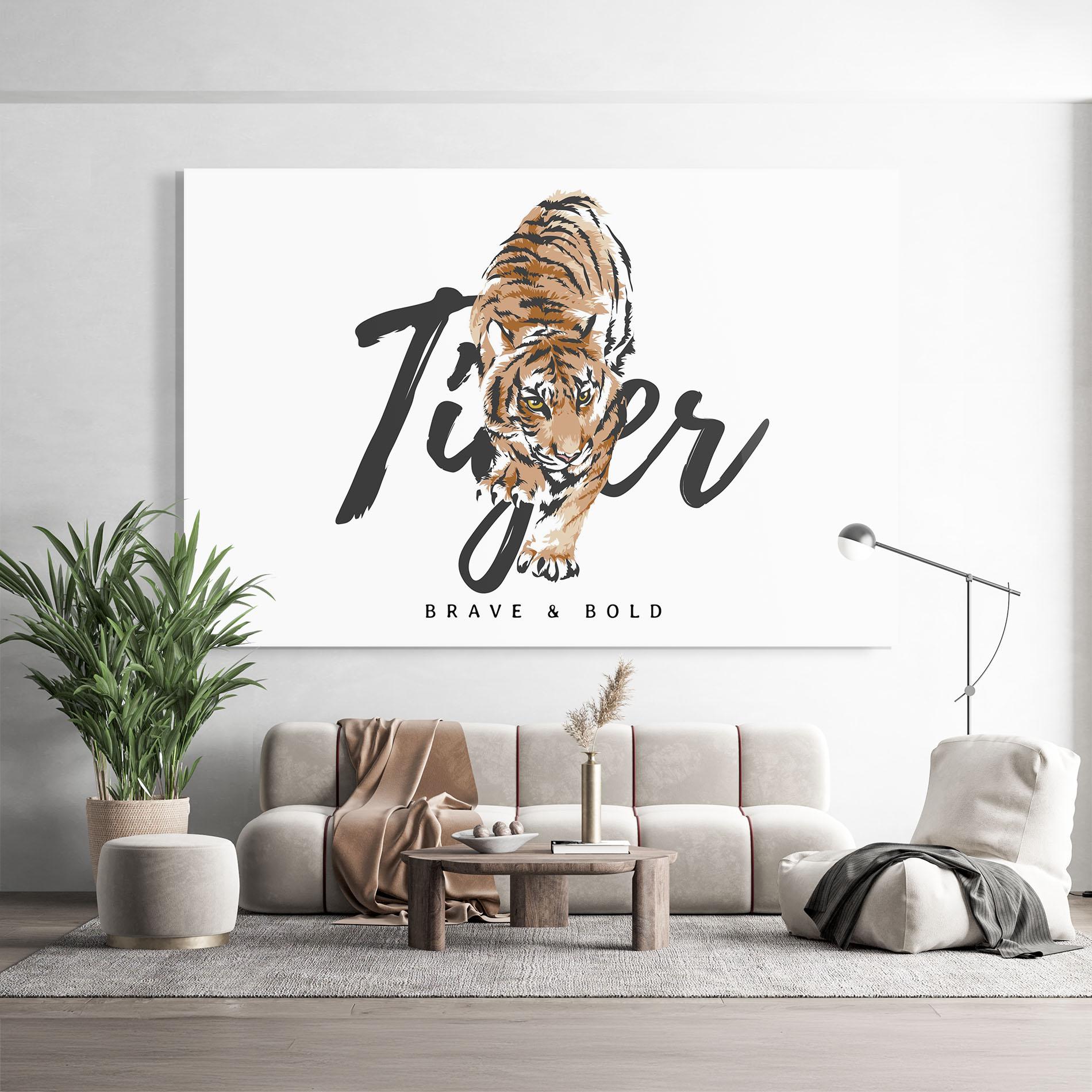 Tablou Sticla Brave And Bold mockup 9