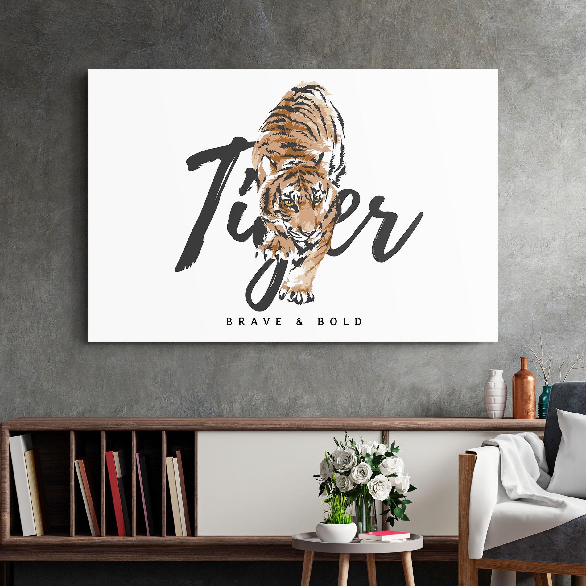 Tablou Sticla Brave And Bold mockup 2