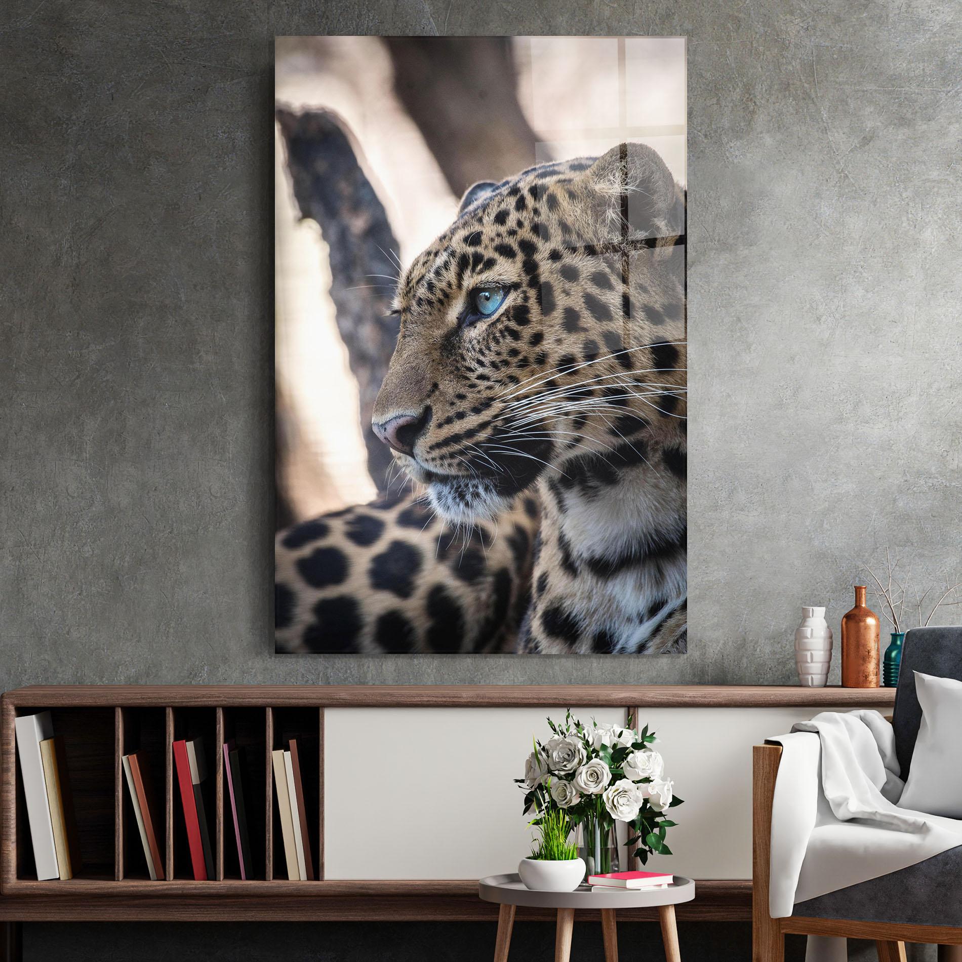 Tablou Sticla Blue Tiger mockup 2