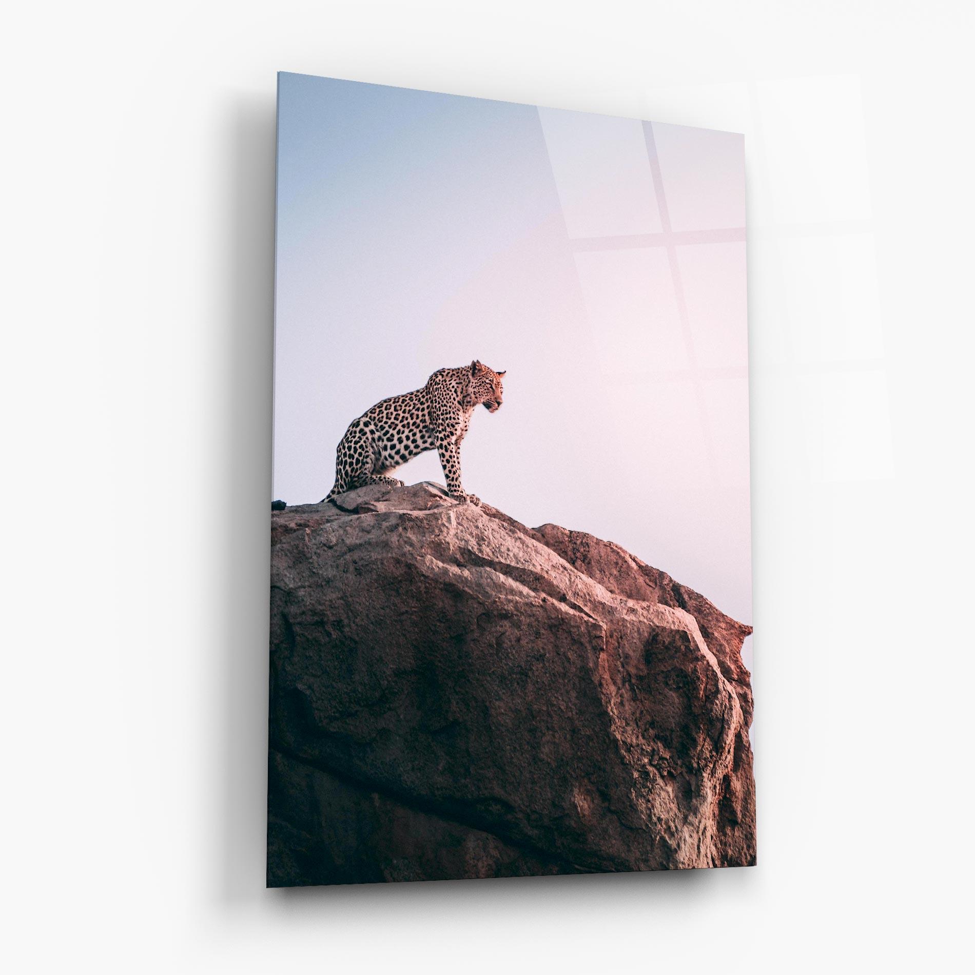 Tablou Sticla Mountain Leopard mockup 6