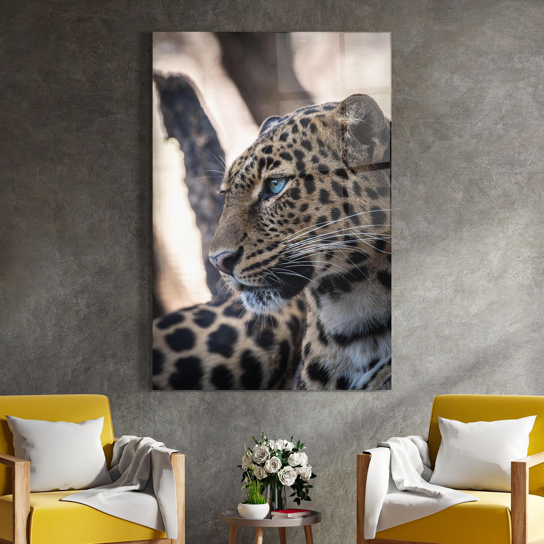 Tablou Sticla Blue Tiger mockup 4