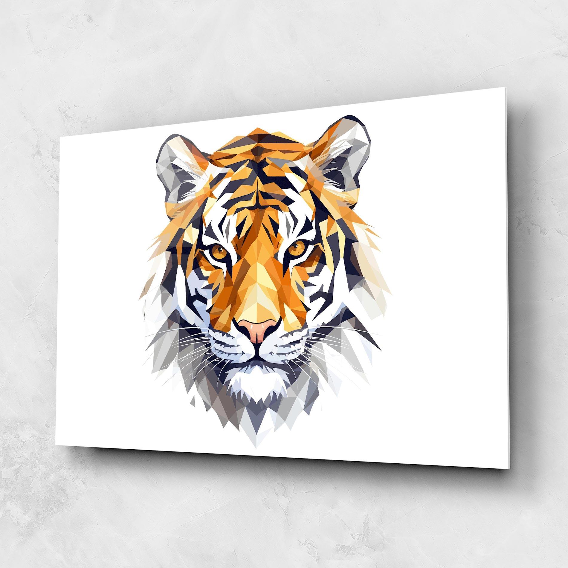 Tablou Sticla Beautifu Tiger Portrait mockup 1