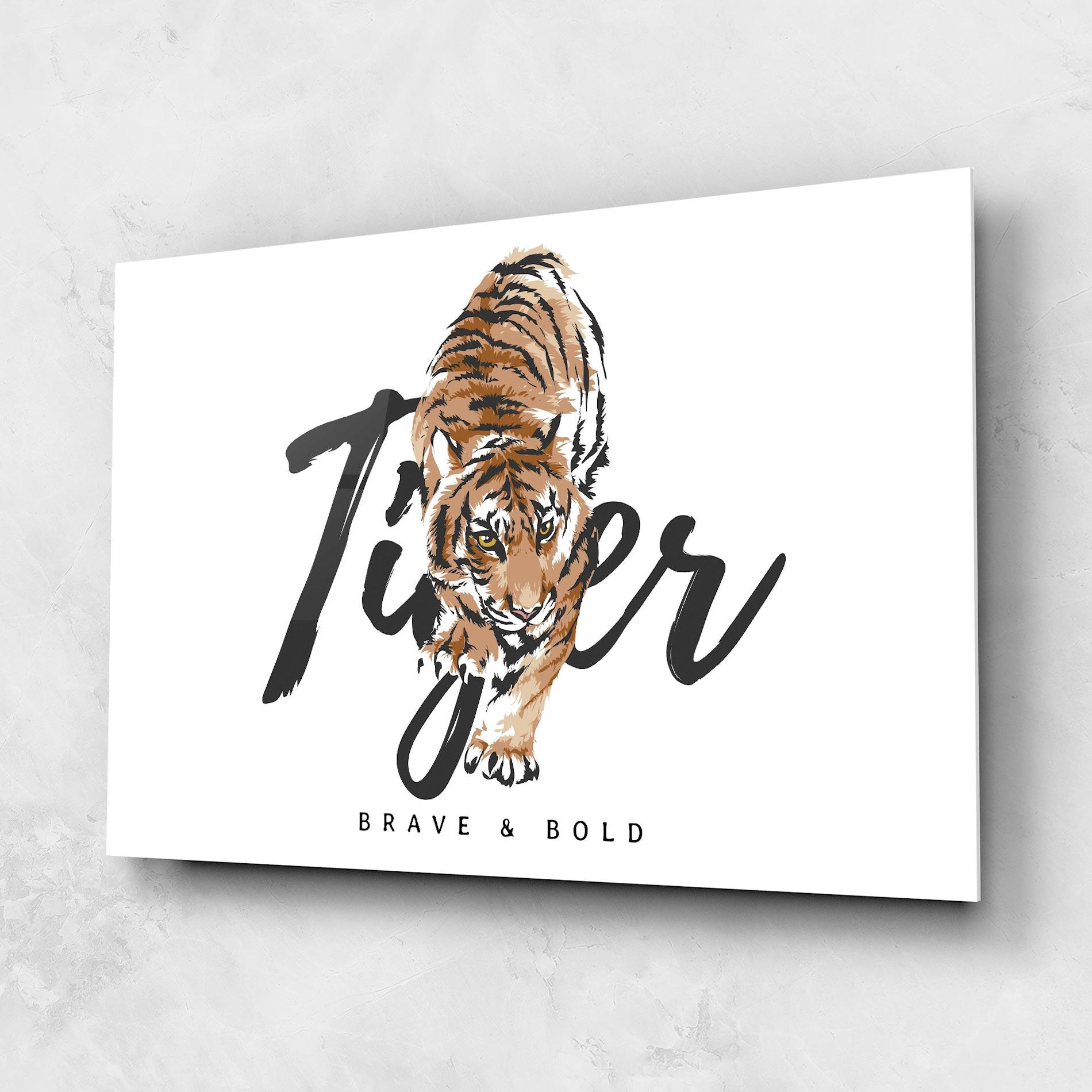 Tablou Sticla Brave And Bold mockup 1
