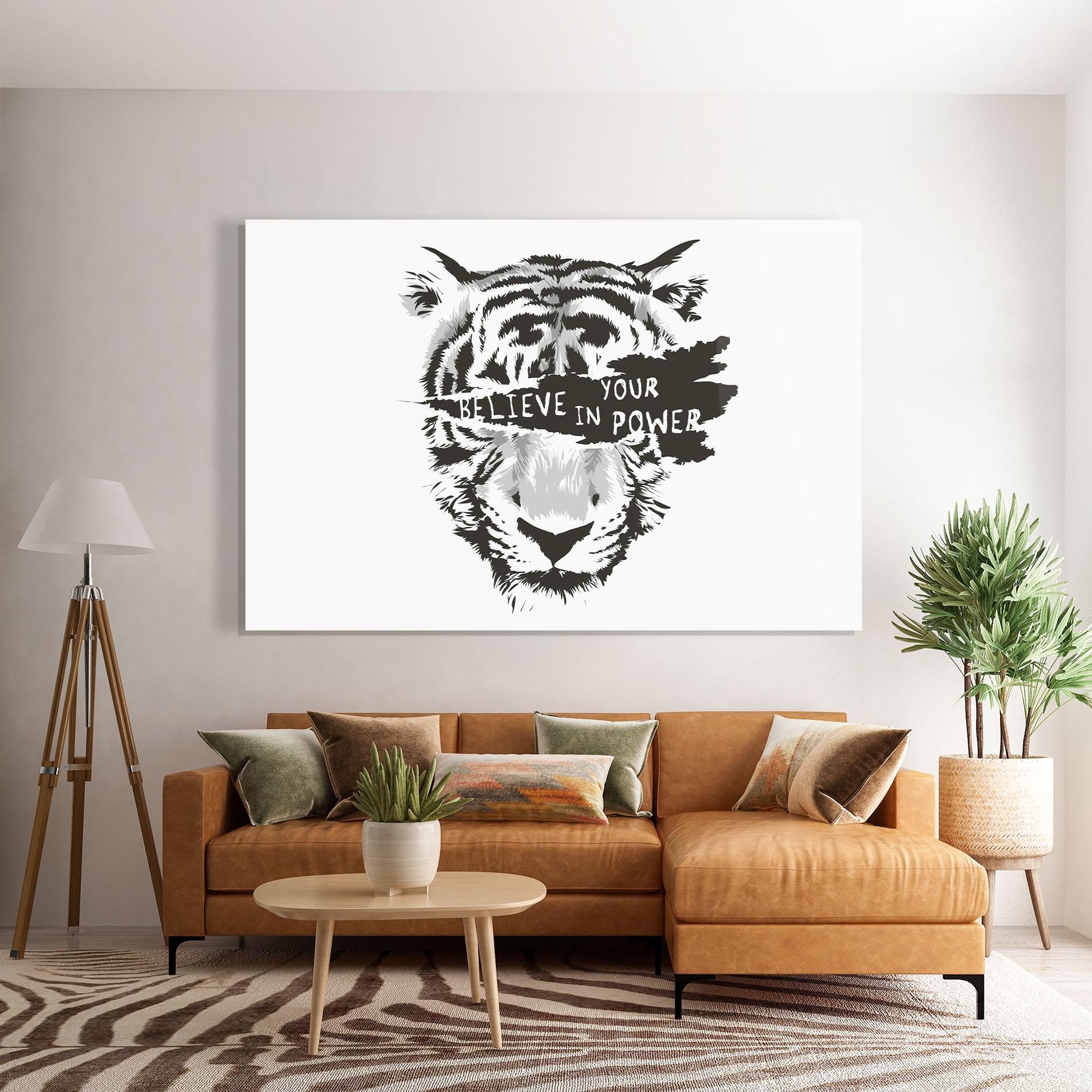 Tablou Sticla Belive In Your Power mockup 7