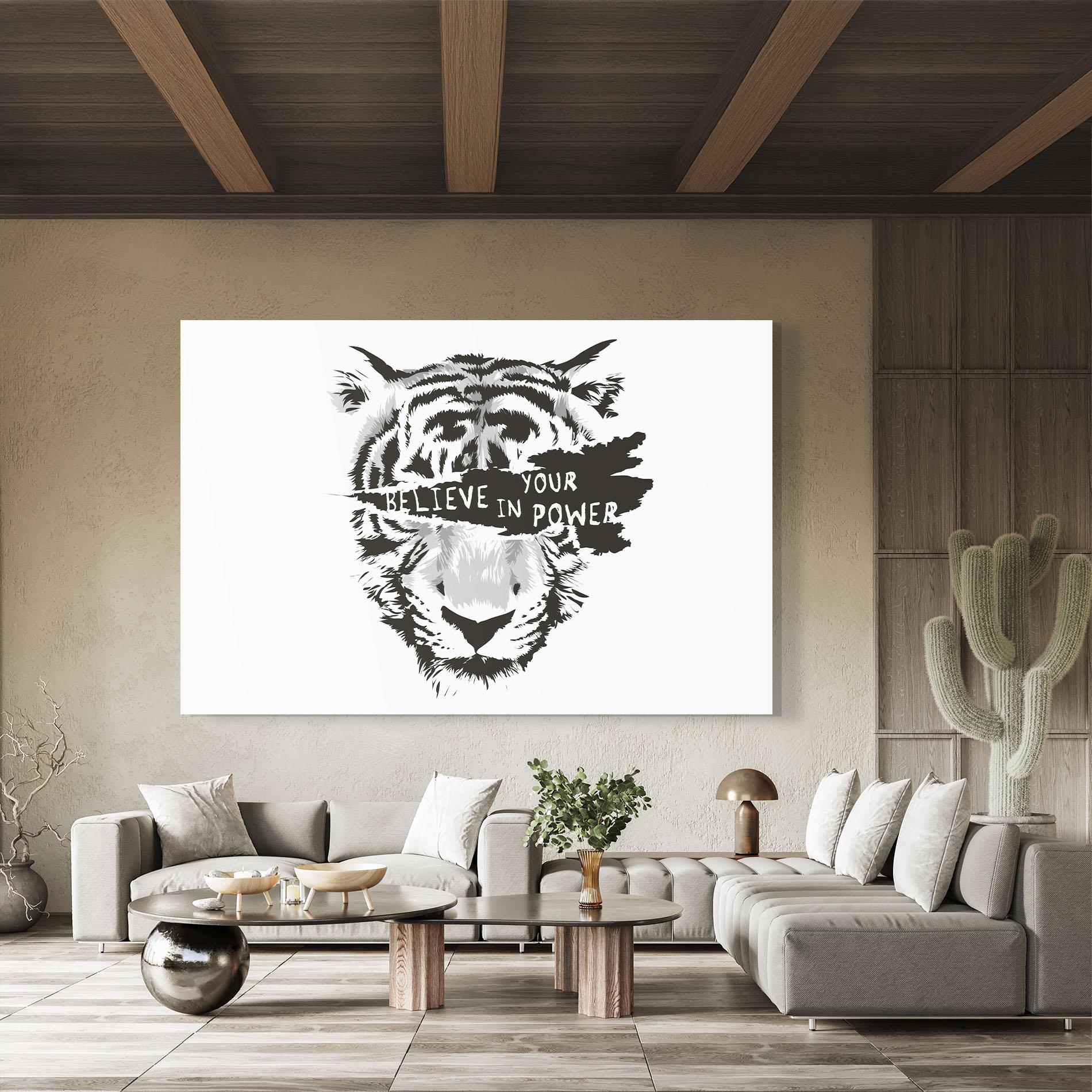 Tablou Sticla Belive In Your Power mockup 8