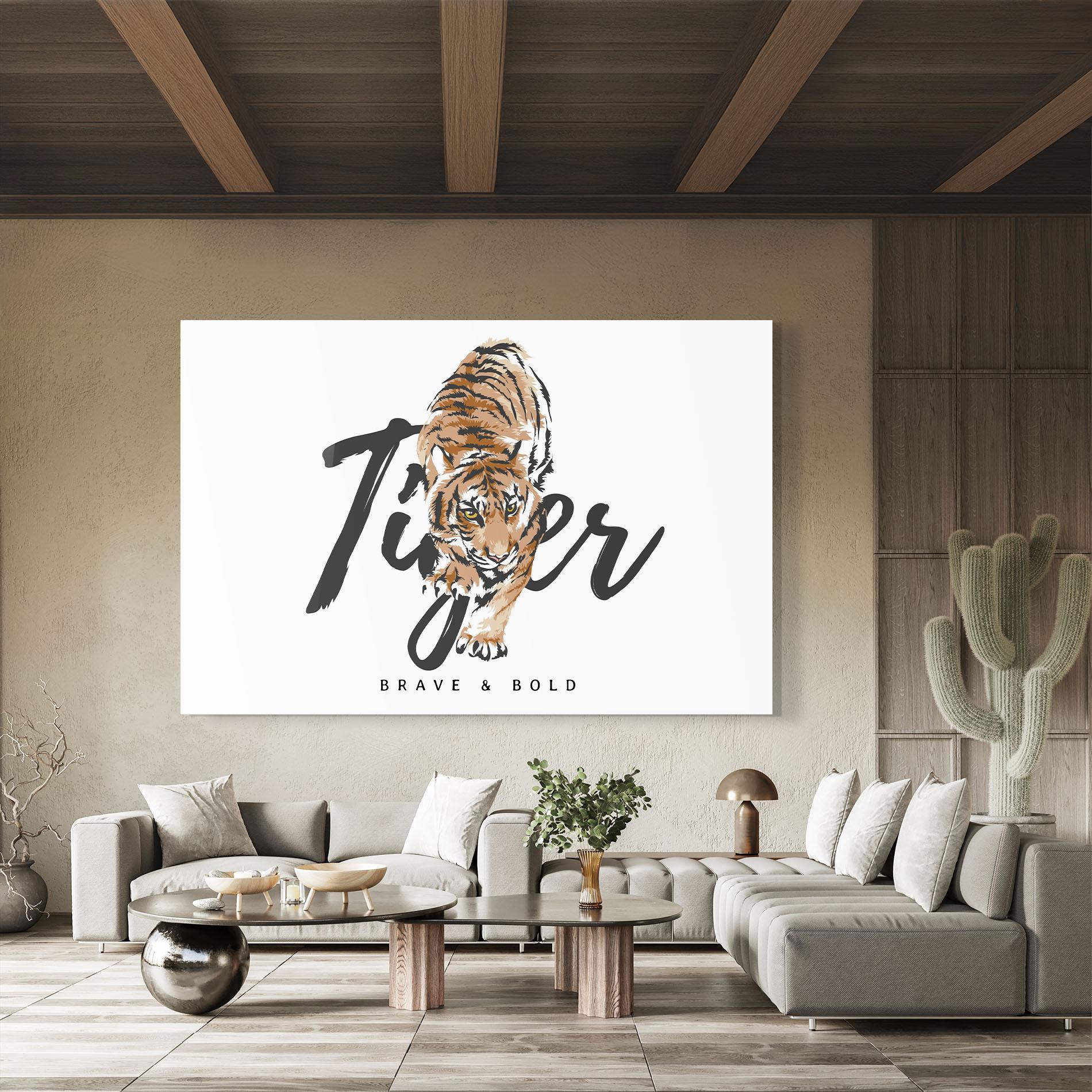 Tablou Sticla Brave And Bold mockup 8