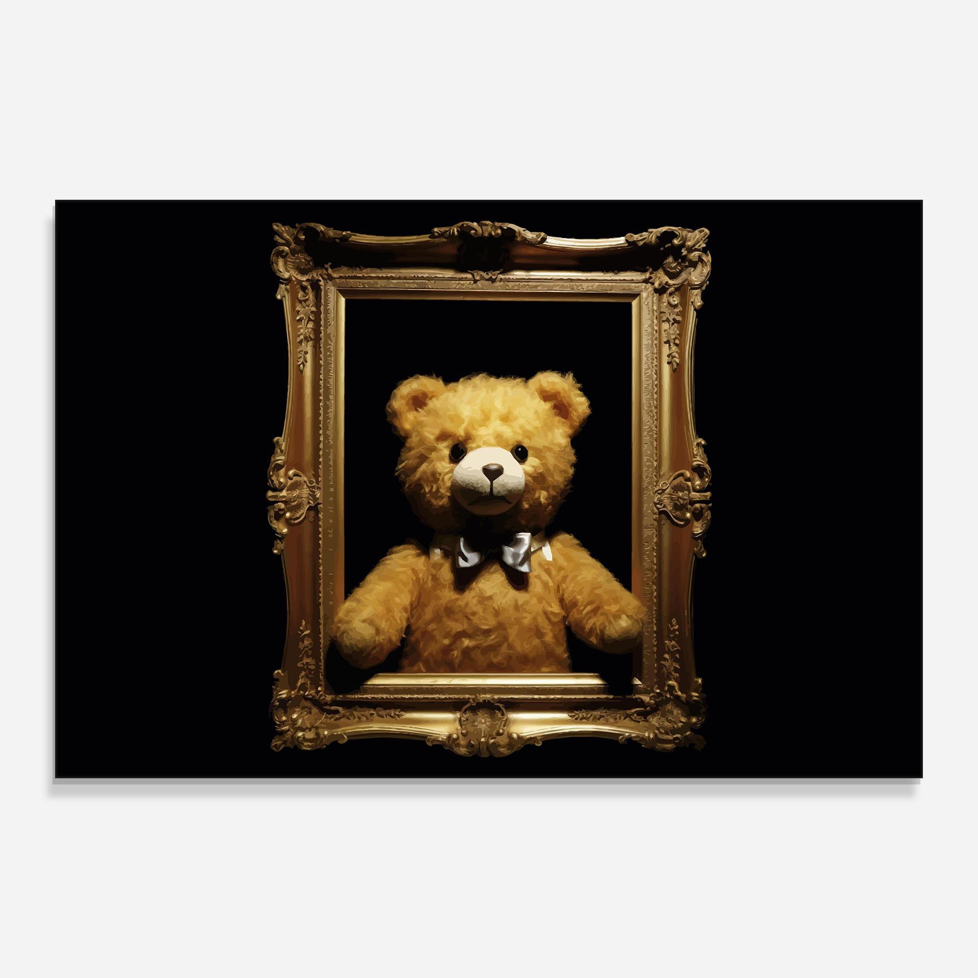 Tablou Sticla Frame Bear mockup 0
