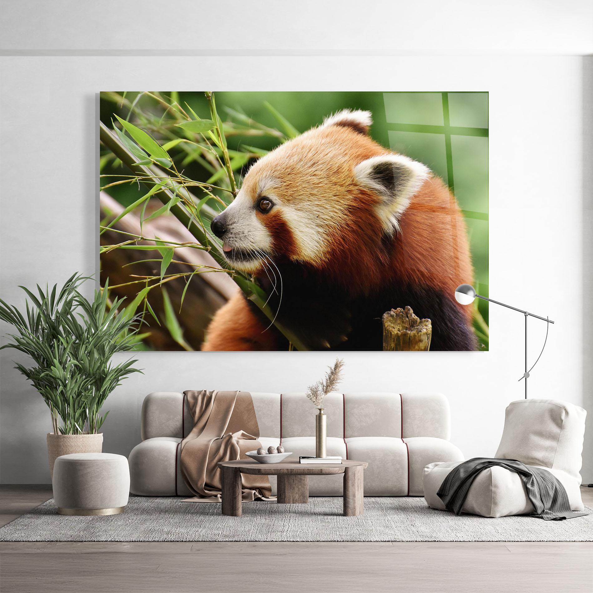 Tablou Sticla Cute Red Panda mockup 9