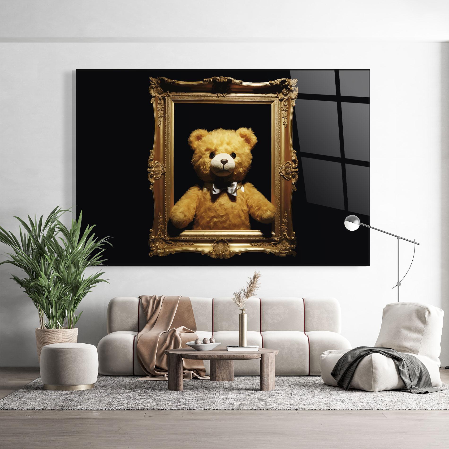 Tablou Sticla Frame Bear mockup 9