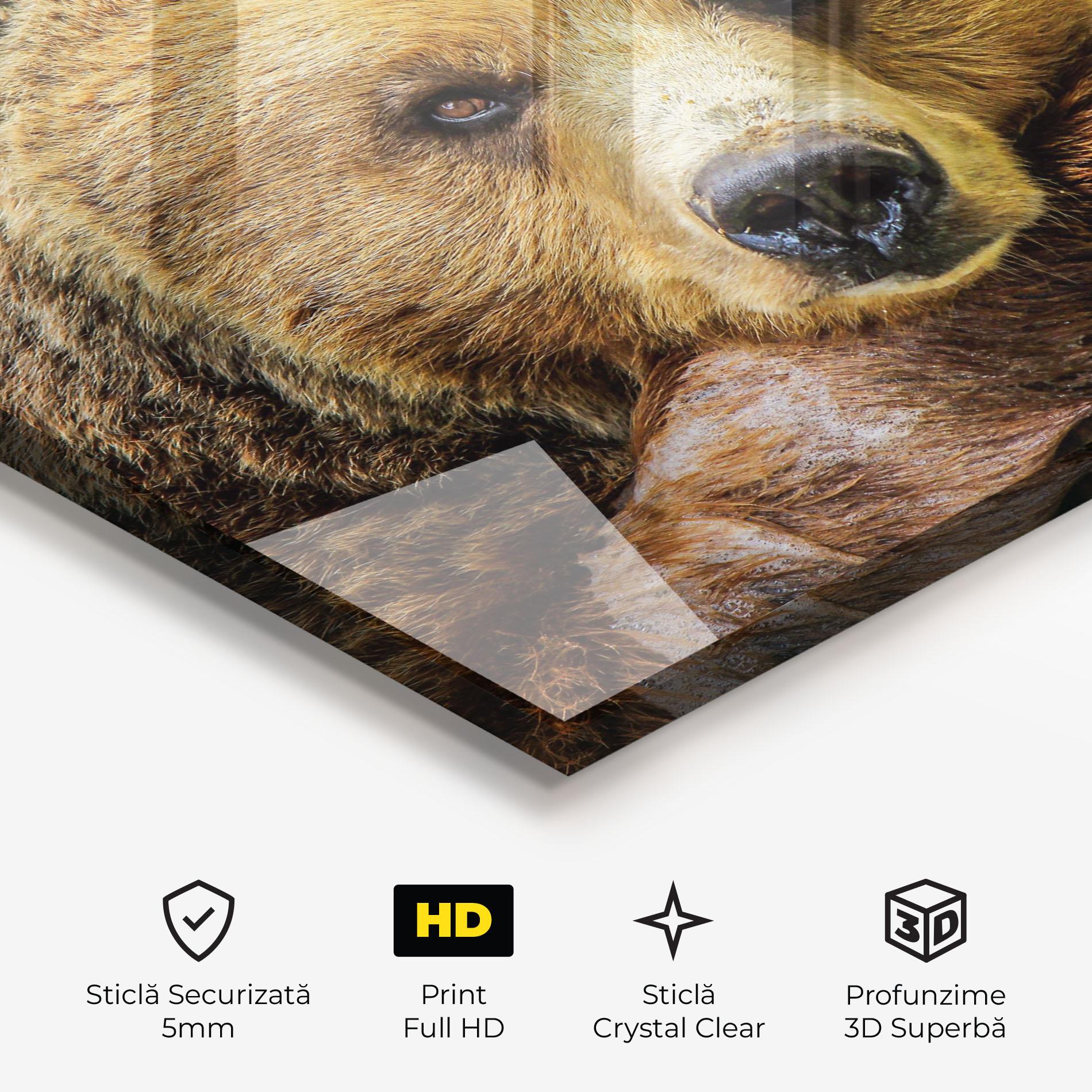 Tablou Sticla Bear mockup 3
