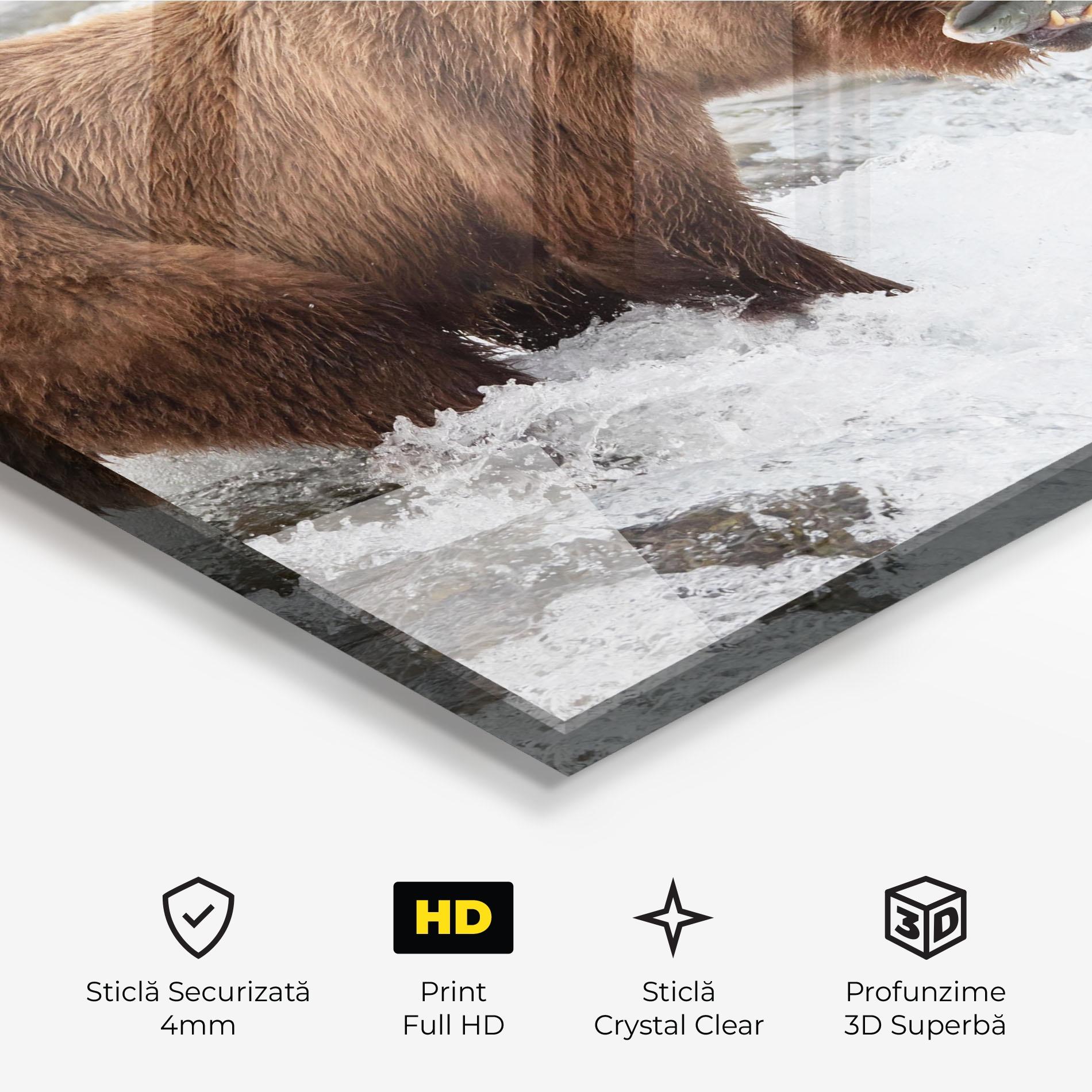 Tablou Sticla Bear Hunting mockup 3