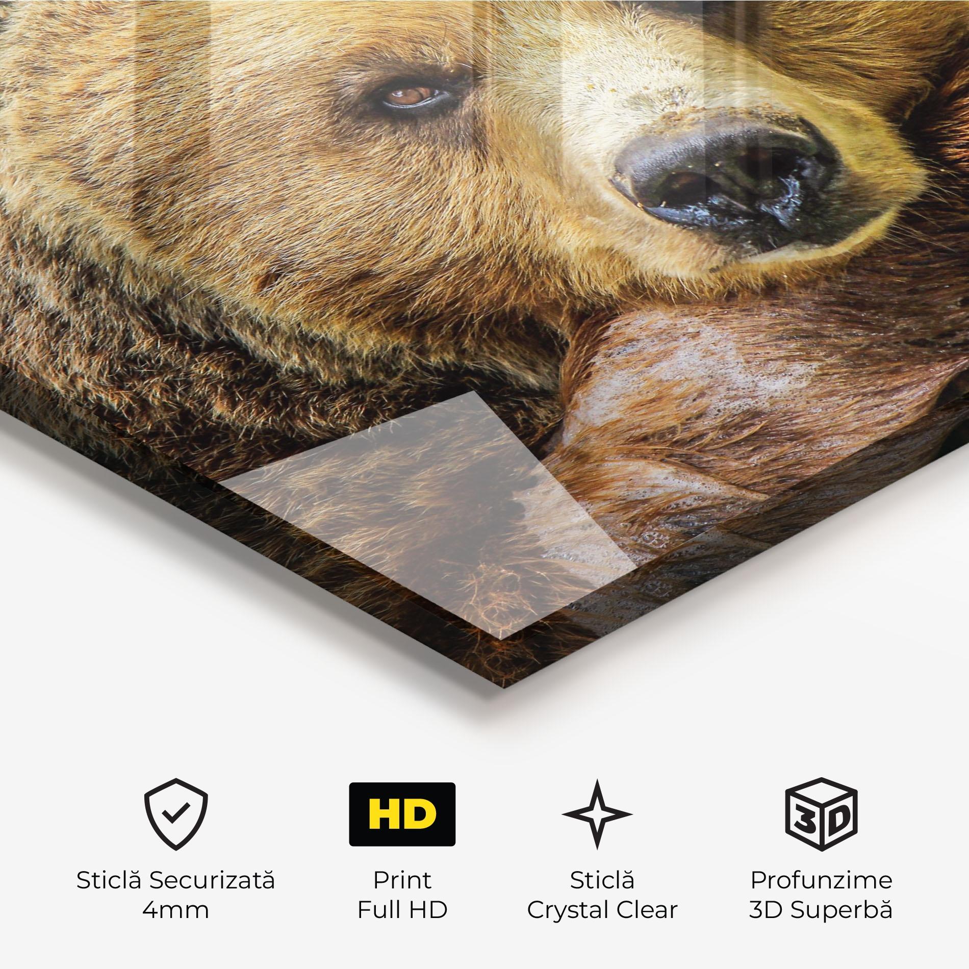 Tablou Sticla Bear mockup 3