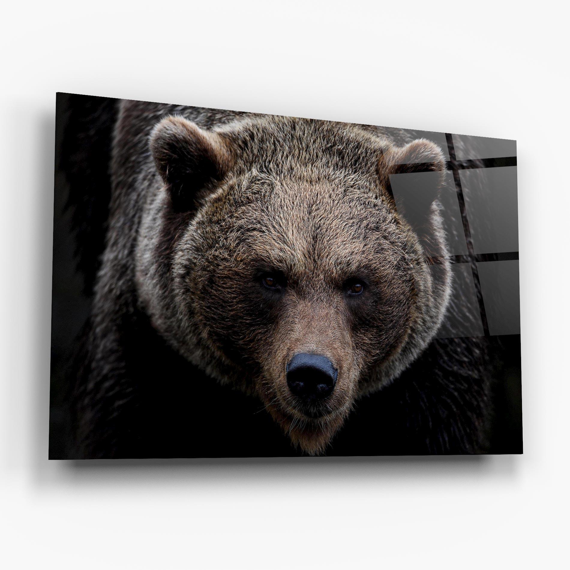Tablou Sticla Brown Bear mockup 6