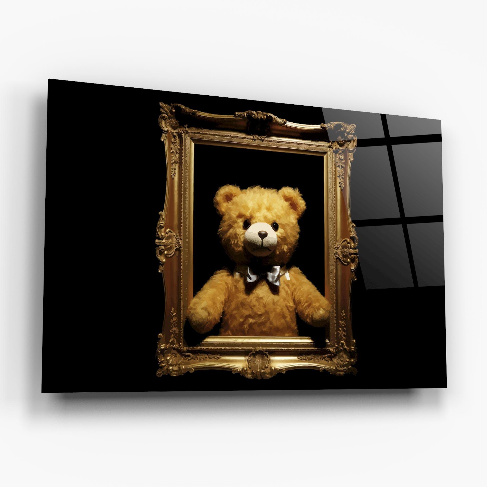Tablou Sticla Frame Bear mockup 6