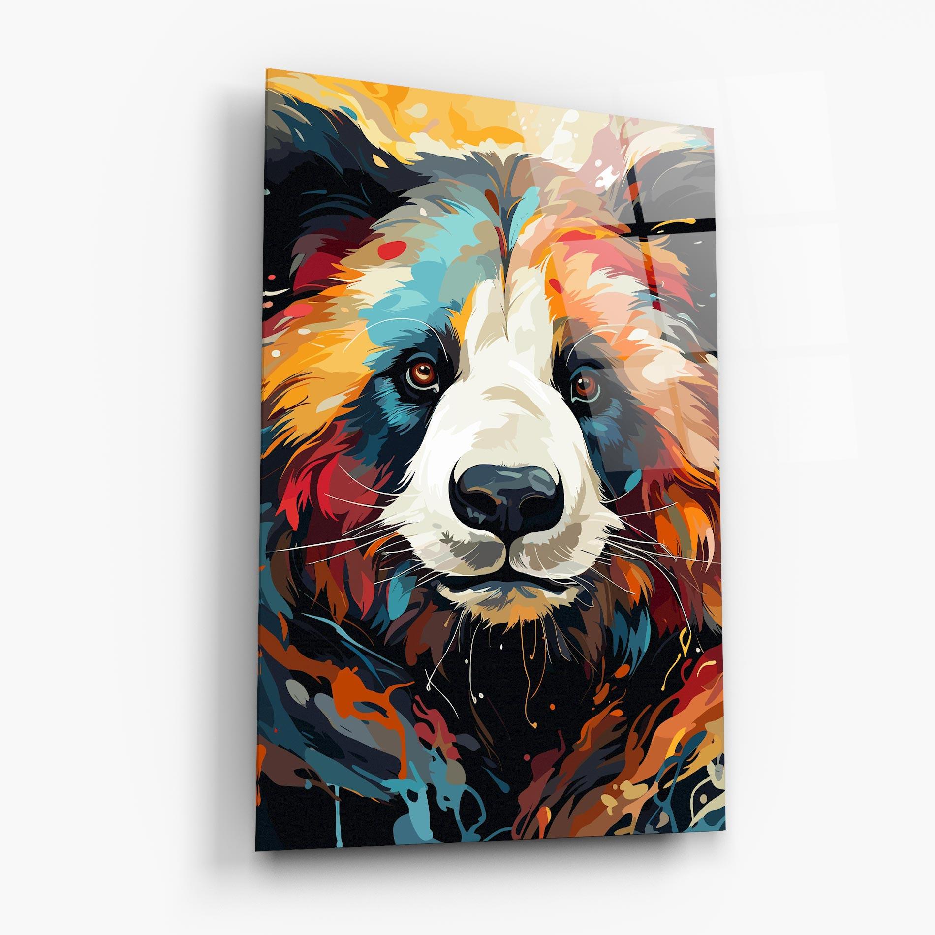 Tablou Sticla Cream Color Bear mockup 6