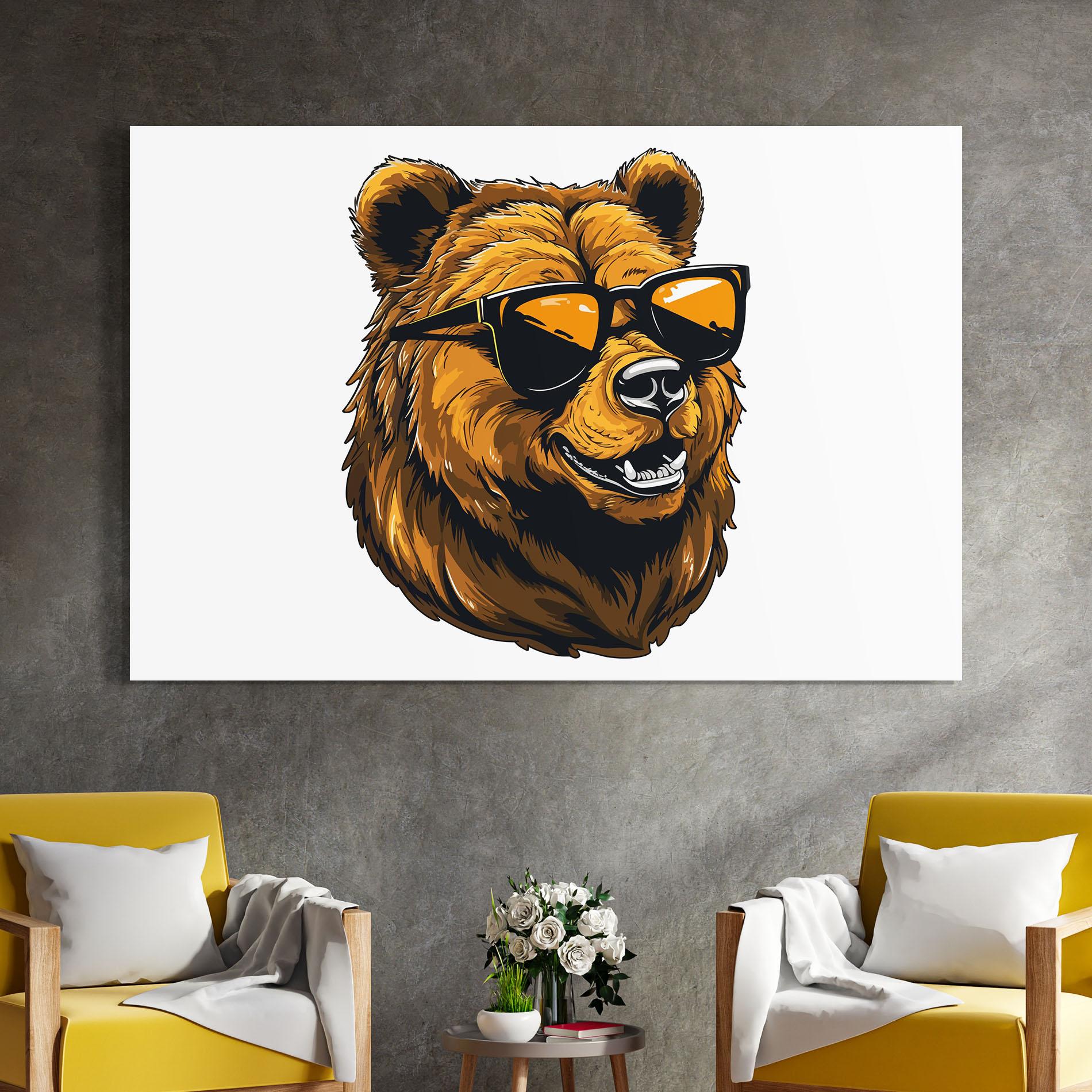 Tablou Sticla Cool Glasses mockup 4