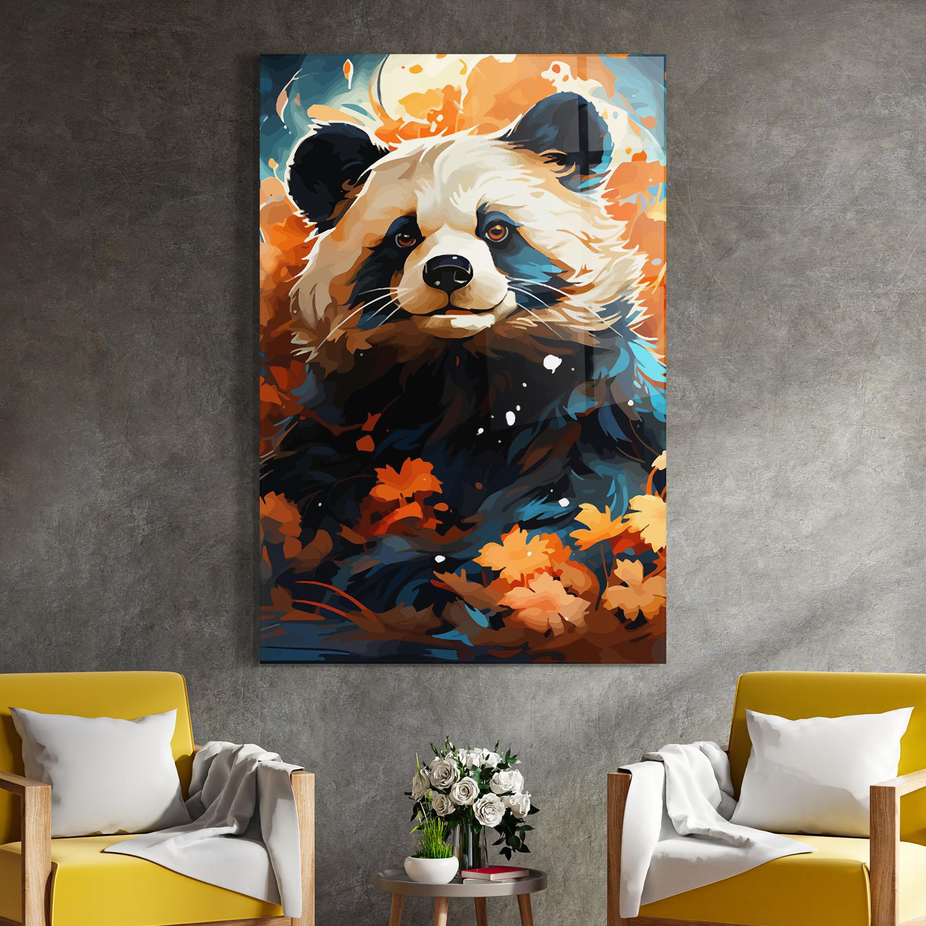 Tablou Sticla Fluffy Bear mockup 4