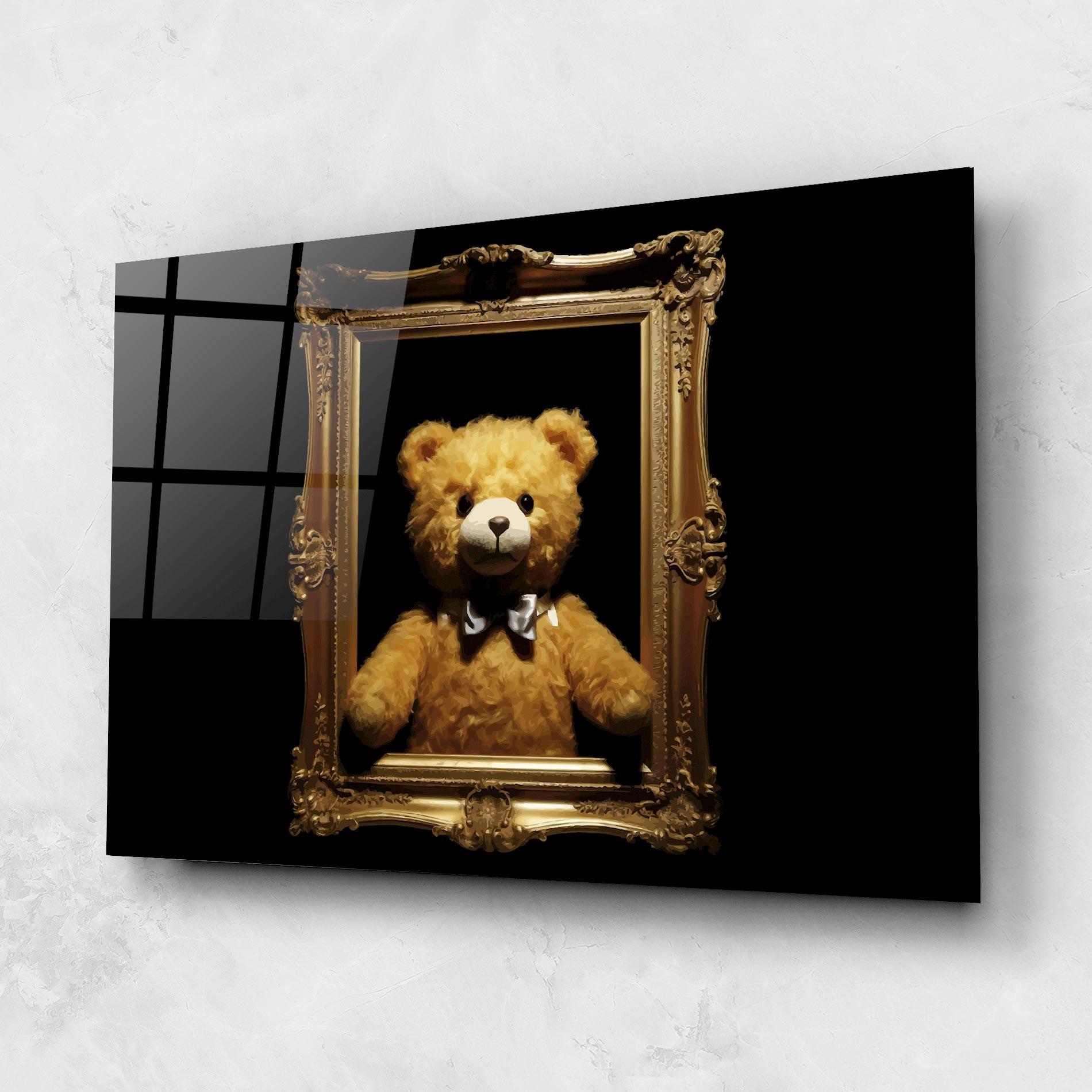 Tablou Sticla Frame Bear mockup 1