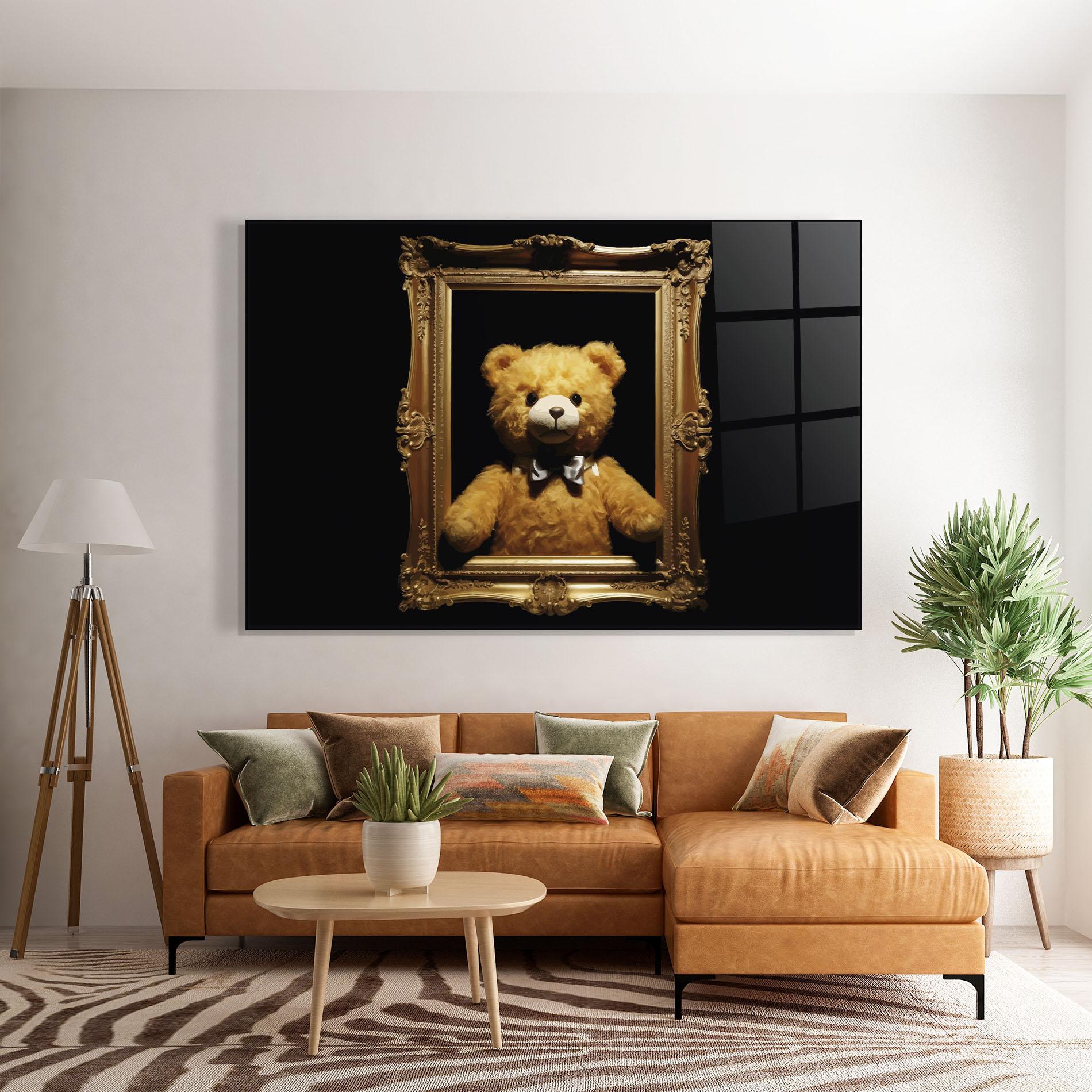 Tablou Sticla Frame Bear mockup 7