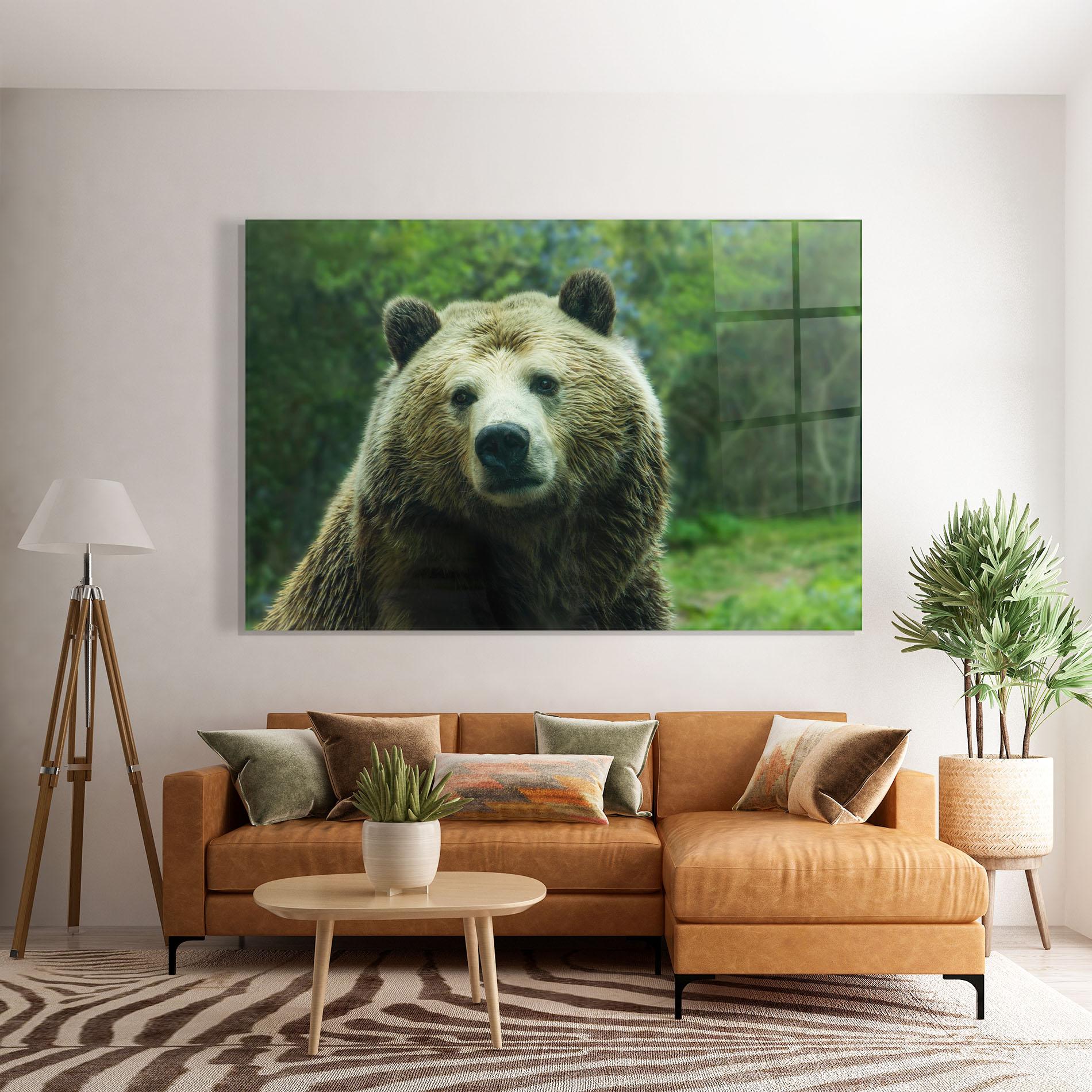 Tablou Sticla Green Bear mockup 7
