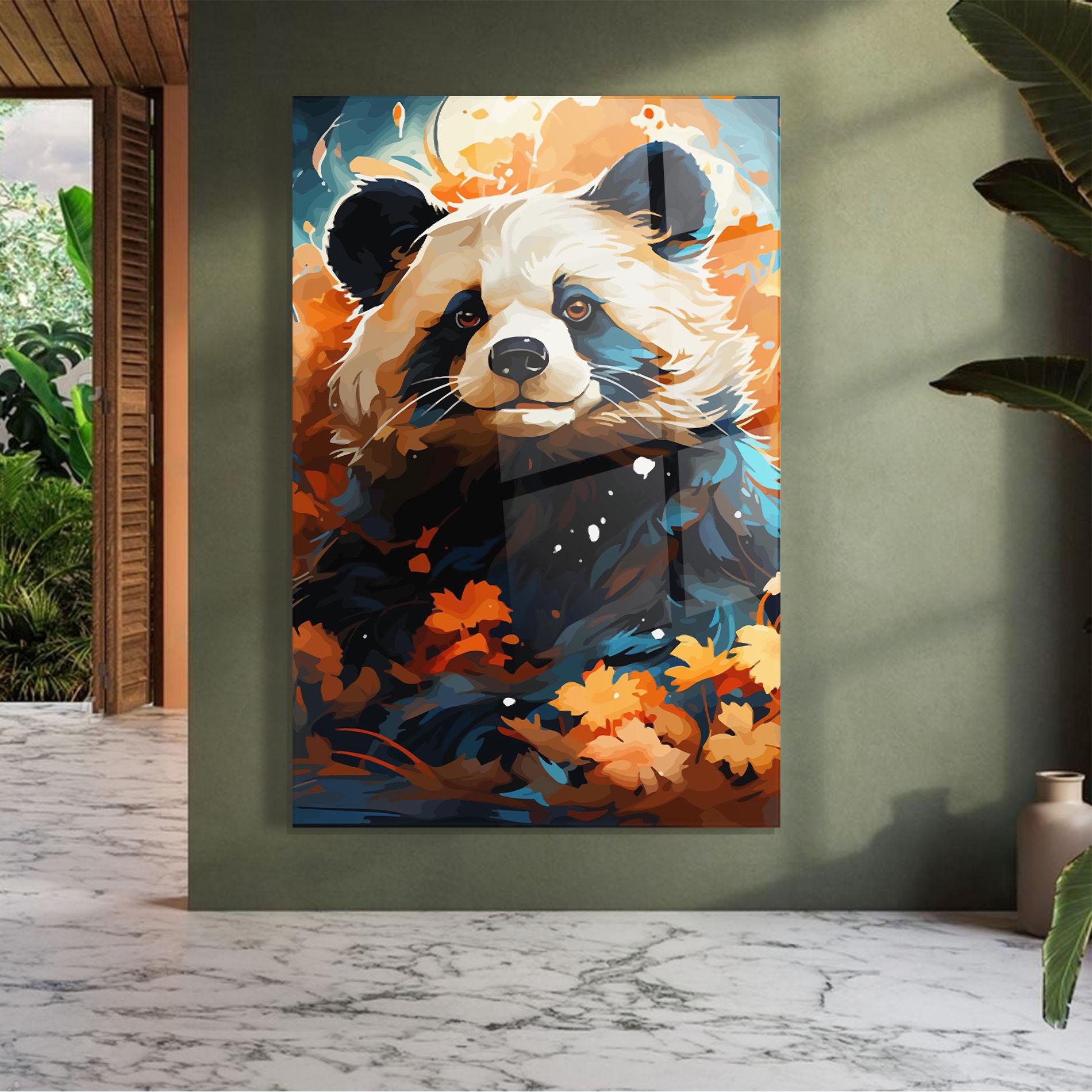 Tablou Sticla Fluffy Bear mockup 7