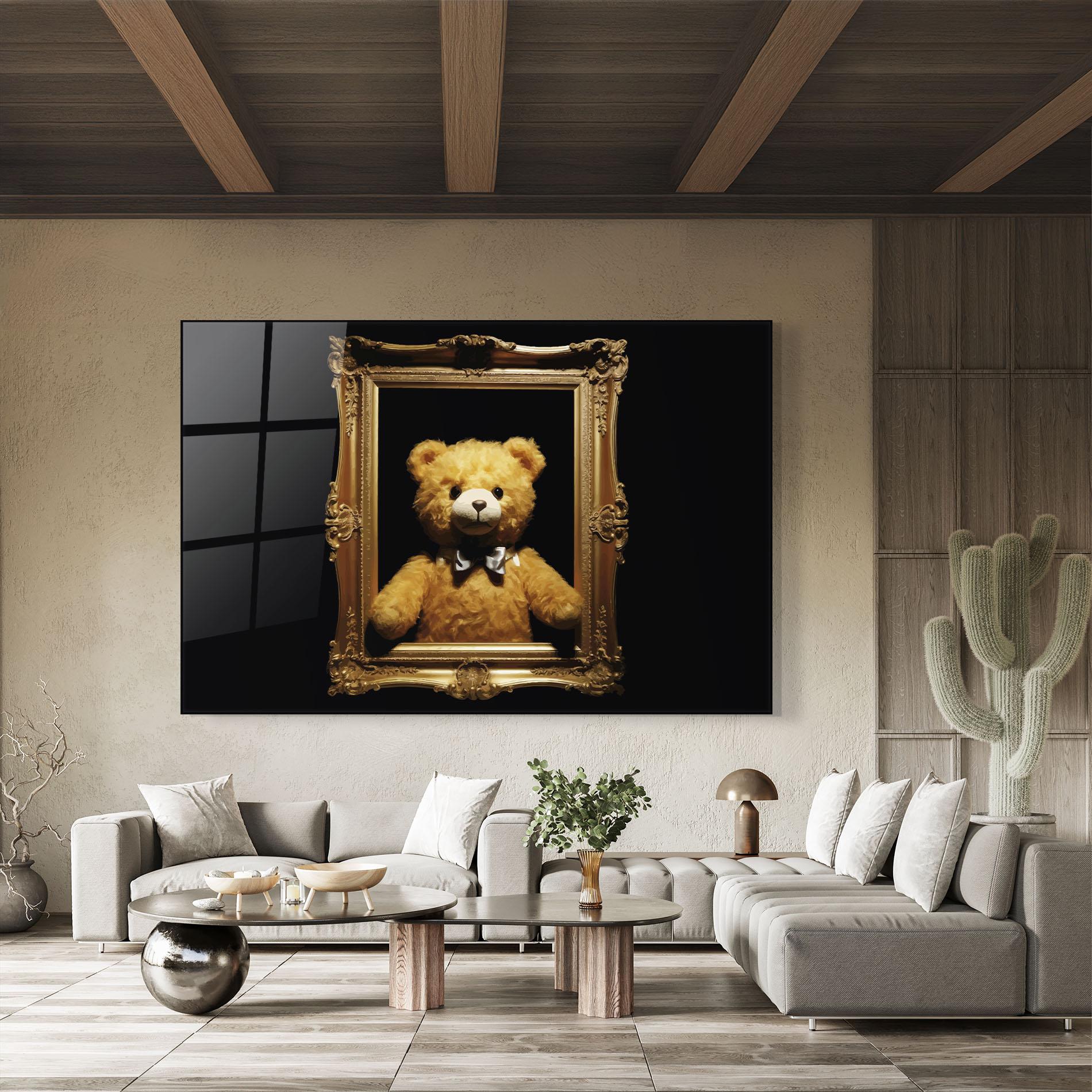 Tablou Sticla Frame Bear mockup 8