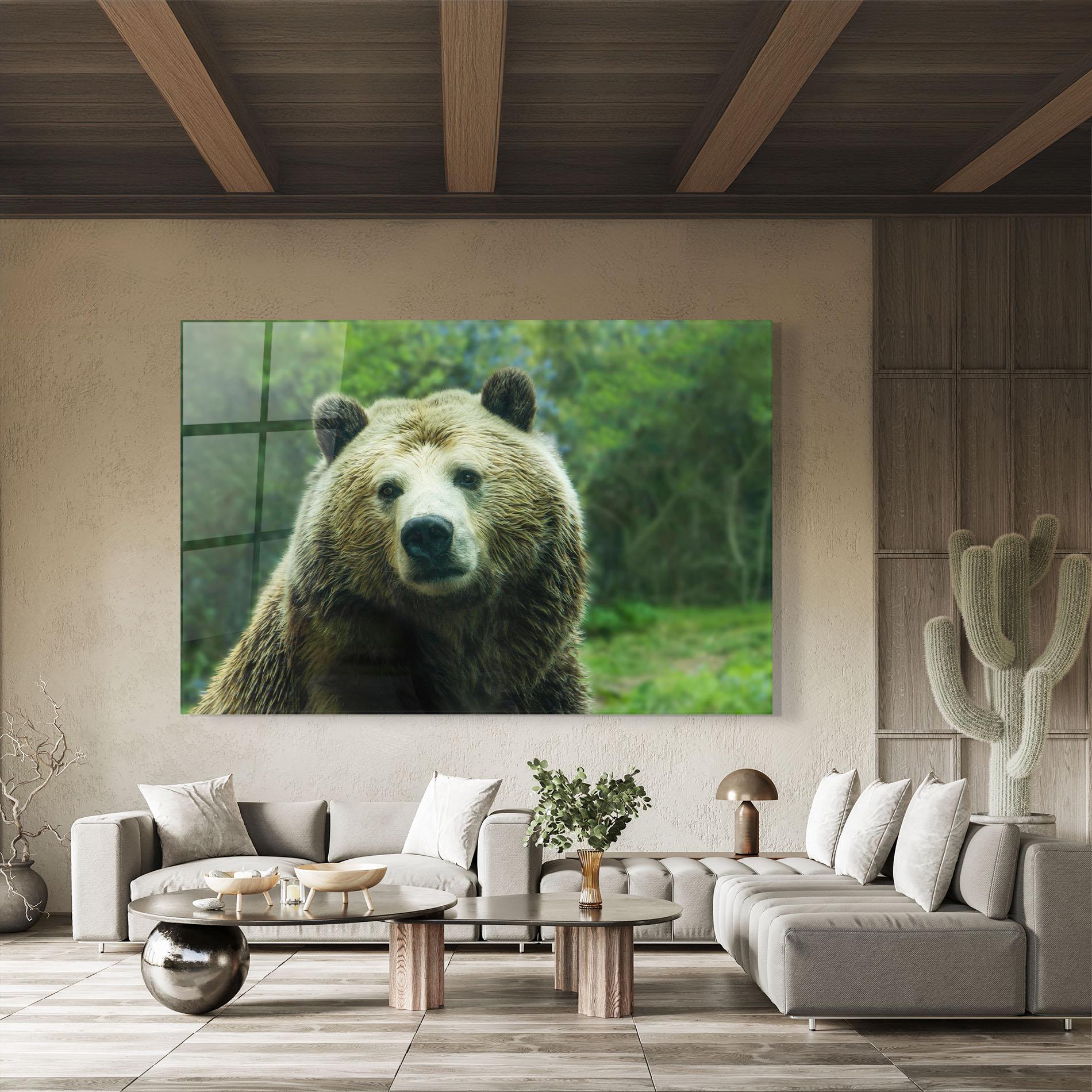 Tablou Sticla Green Bear mockup 8